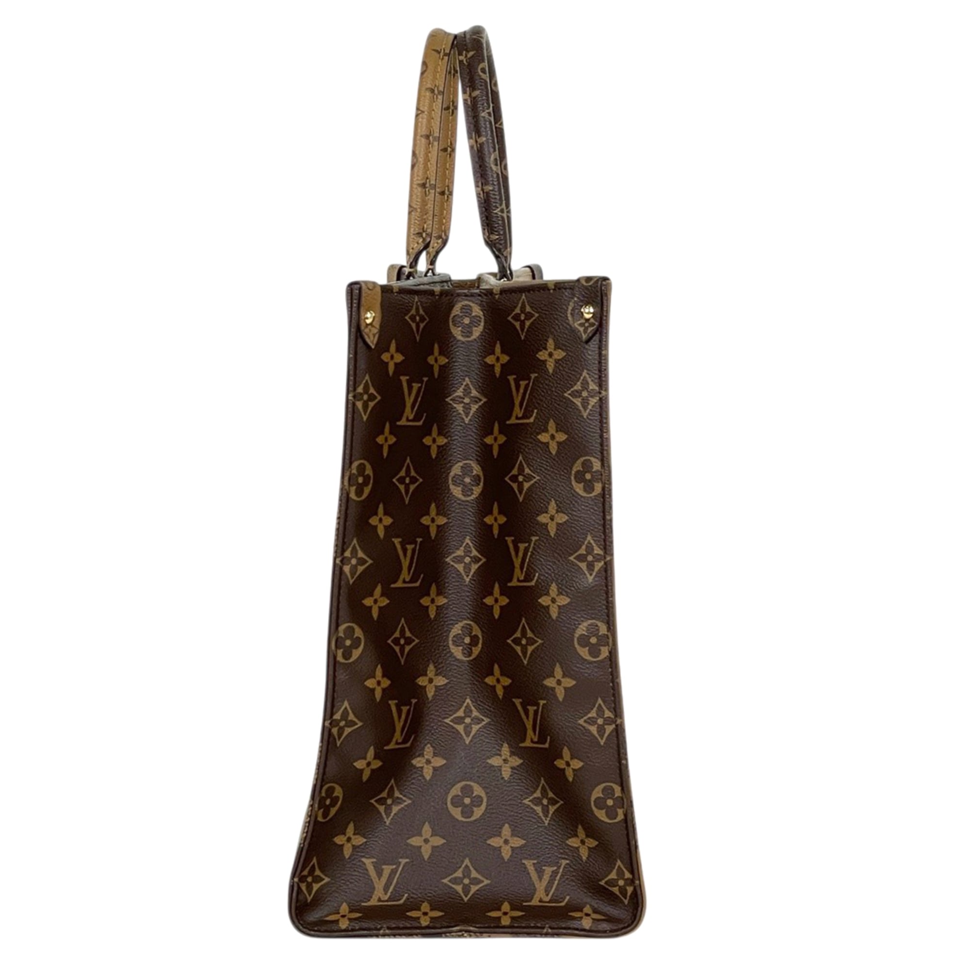 Louis Vuitton Brown Monogram Reverse Shoulder Bag Tote Bag (Pre-Owned)
