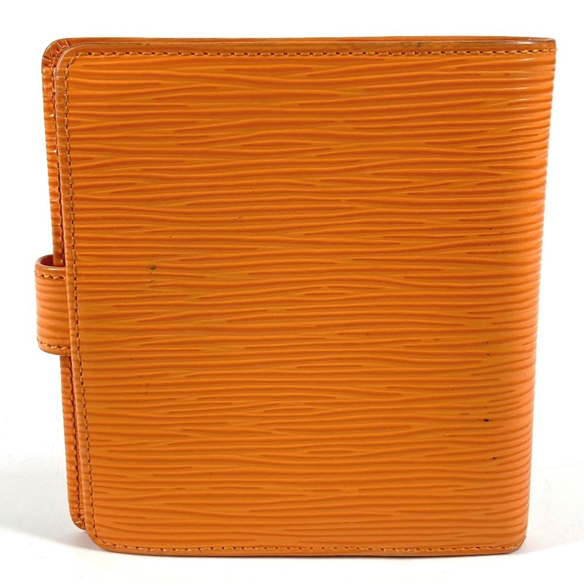 Louis Vuitton Epi Orange Epi Leather Wallet (Bi-Fold) (Pre-Owned)
