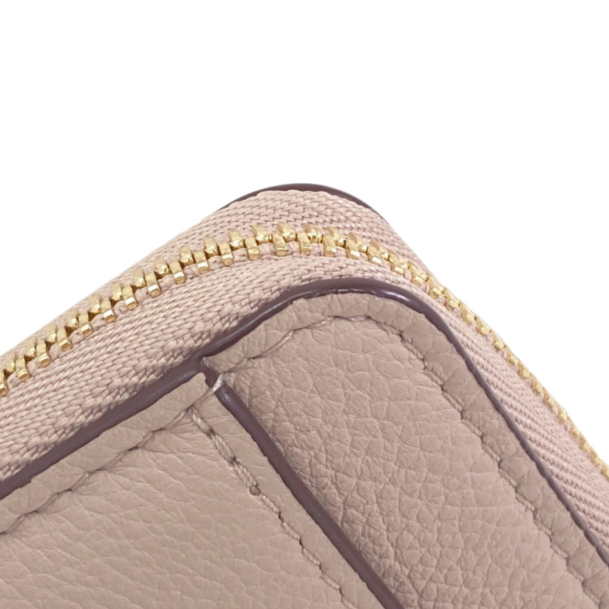 Louis Vuitton Grayish Leather Coin Purse/Coin Case (Pre-Owned)