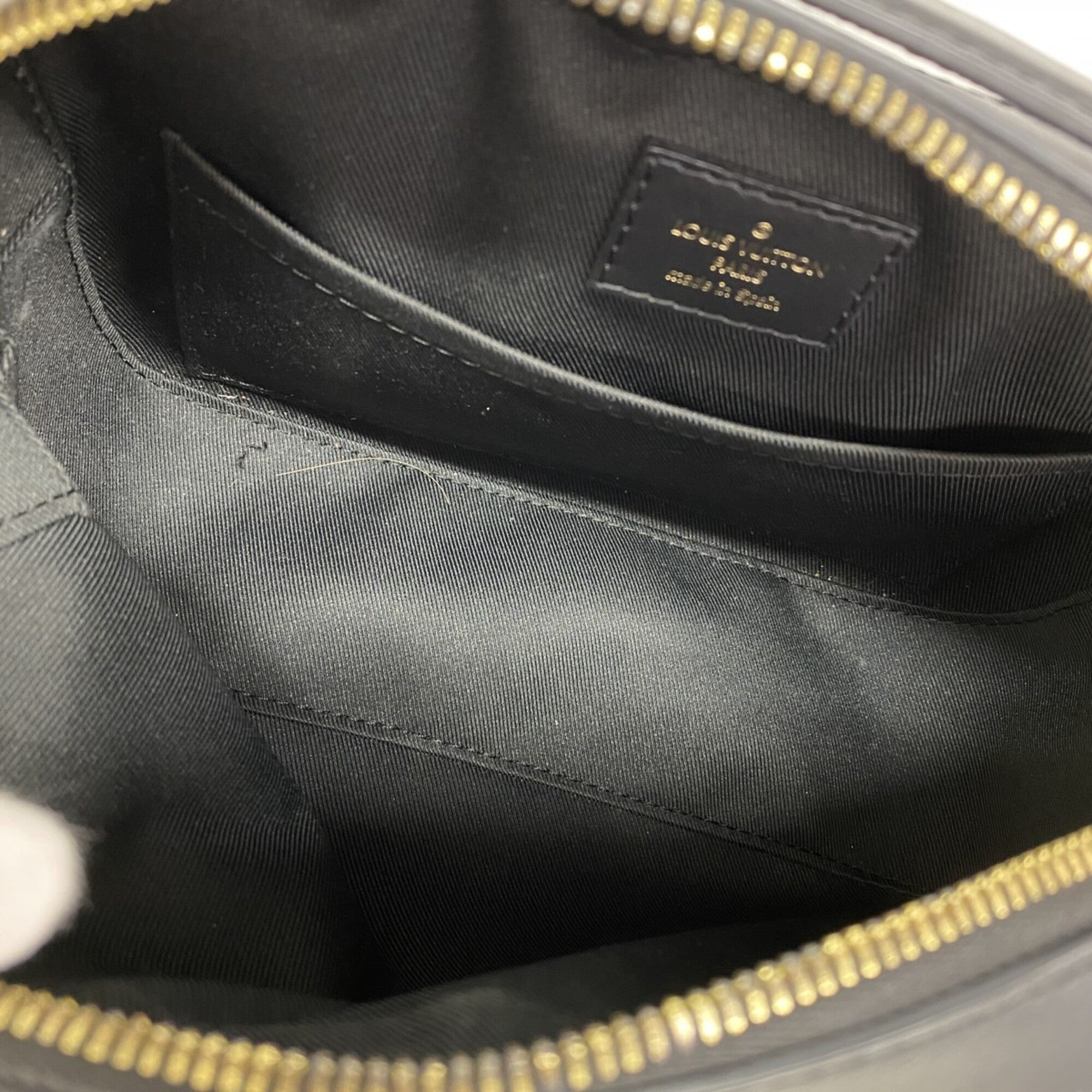 Louis Vuitton Black Brown Handbag (Pre-Owned)