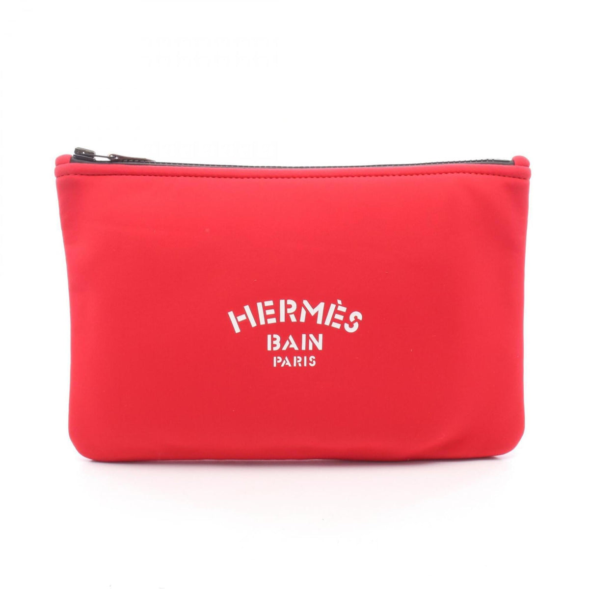 Hermes Red Color Neoprene Handbag Pouch (Pre-Owned)