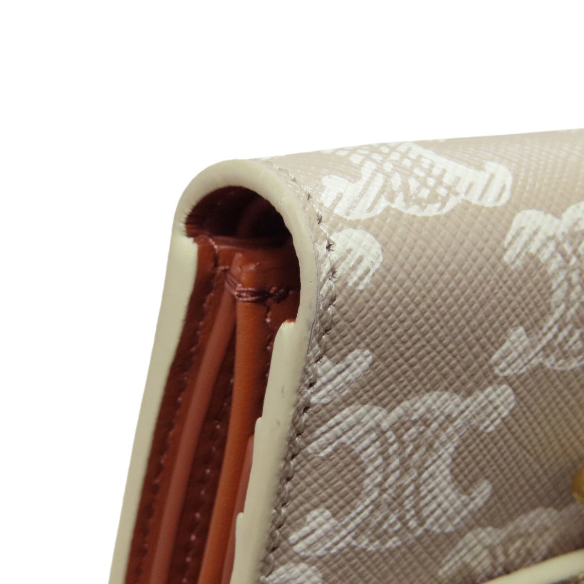 Celine Beige Leather Wallet (Tri-Fold) (Pre-Owned)