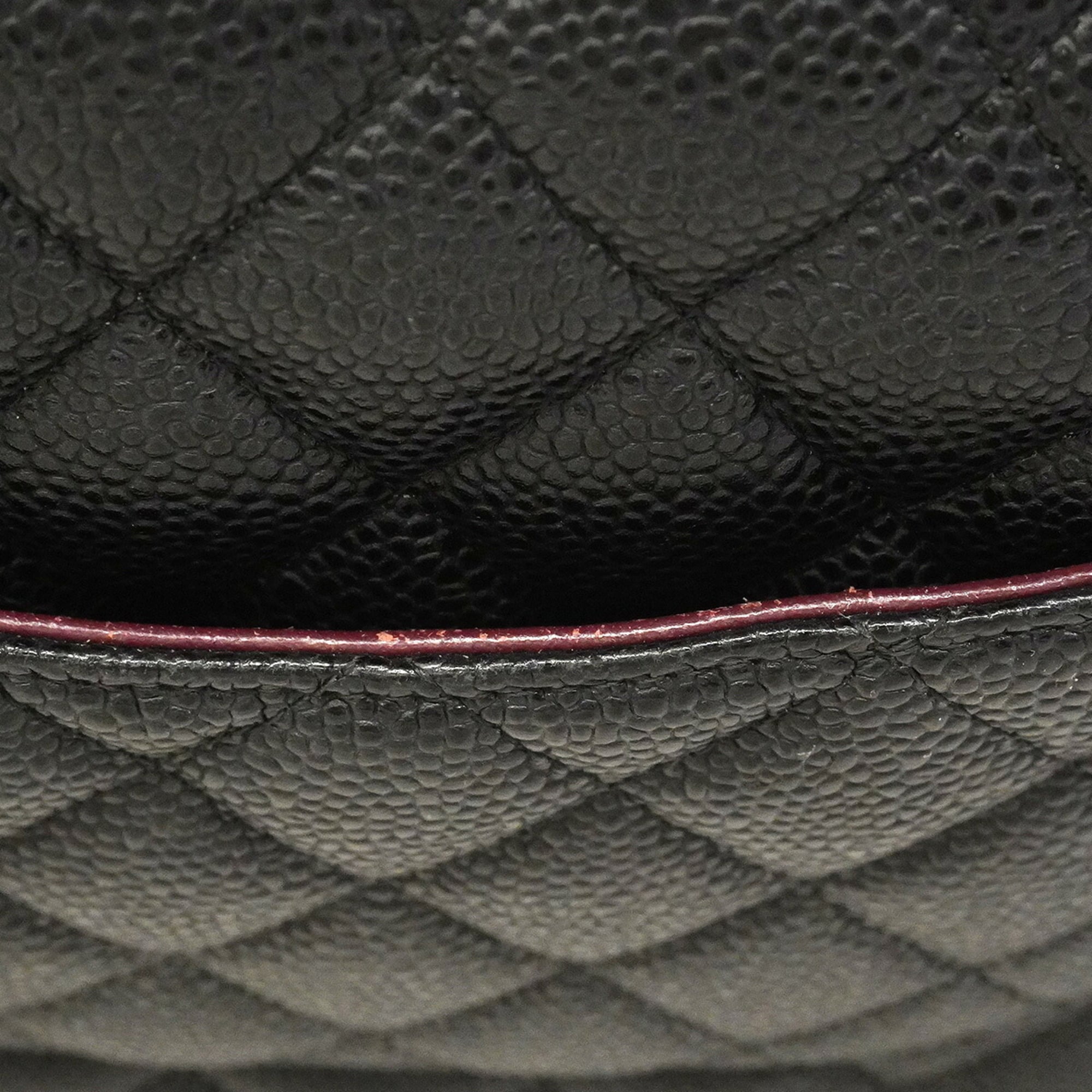 Chanel Black Grained Calfskin Shoulder Bag (Pre-Owned)