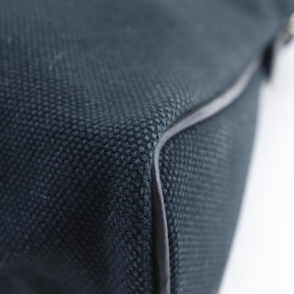 Hermes Black Canvas Pouch (Pre-Owned)