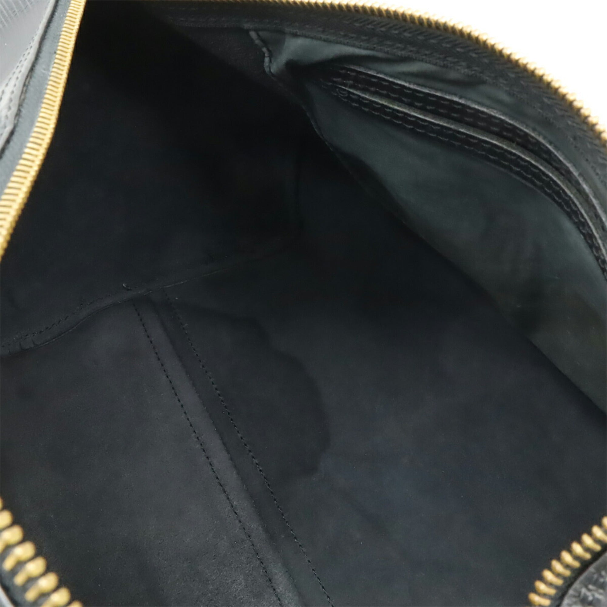 Louis Vuitton Black Noir Epi Leather Boston Bag Handbag (Pre-Owned)