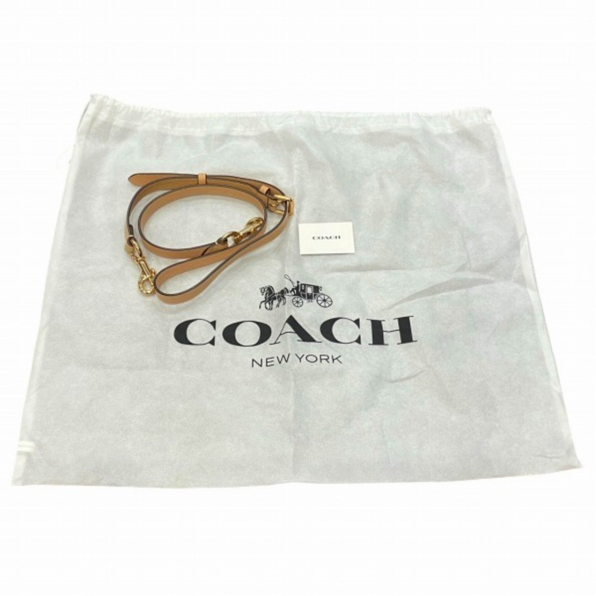 Coach Beige White Leather Handbag Shoulder Bag (Pre-Owned)