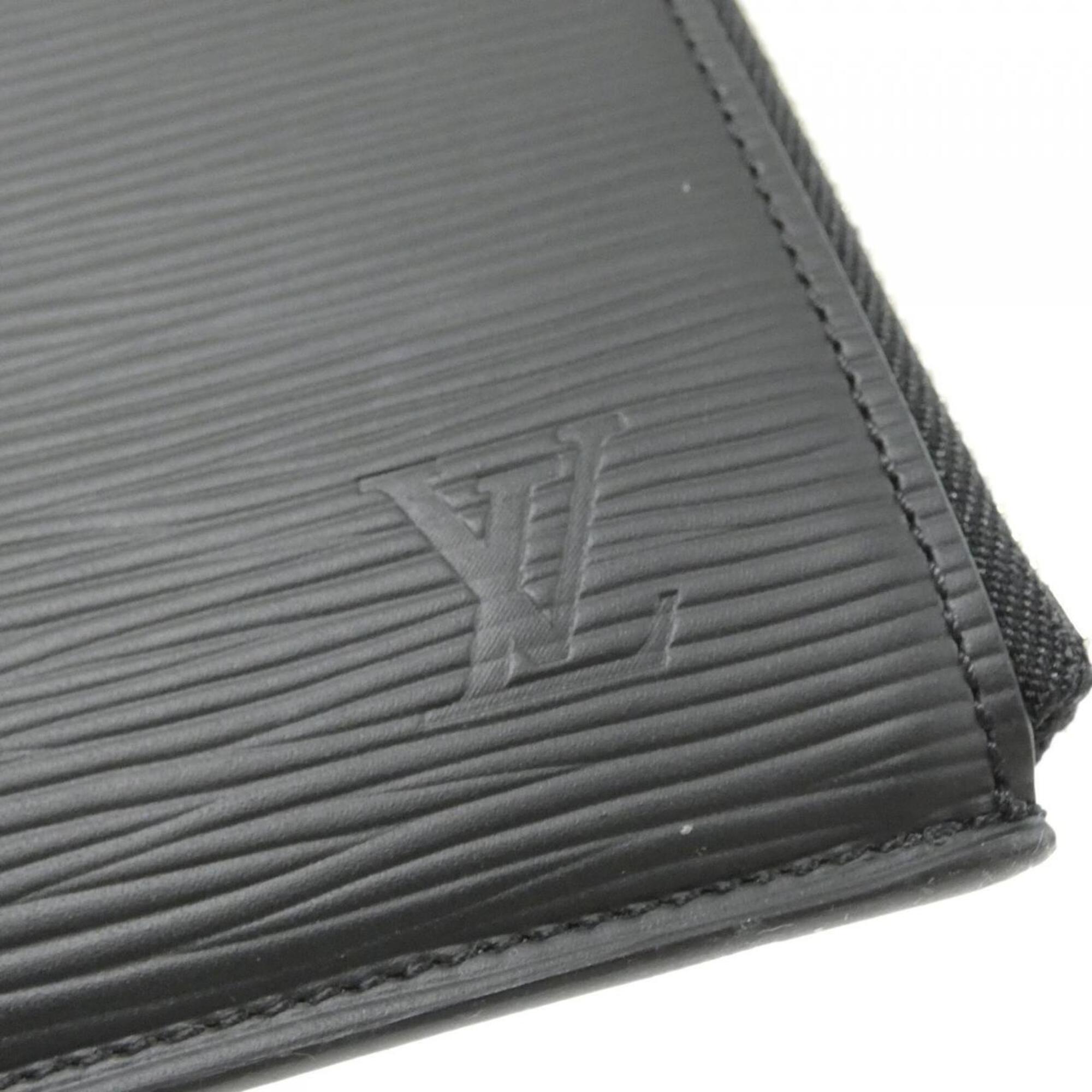 Louis Vuitton Black Leather Handbag Pochette (Pre-Owned)