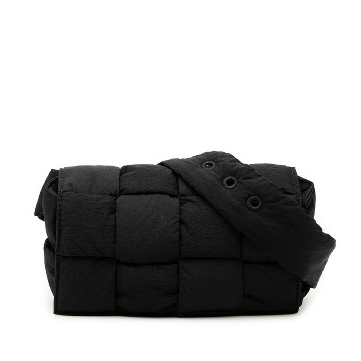Bottega Veneta Black Nylon Shoulder Bag (Pre-Owned)