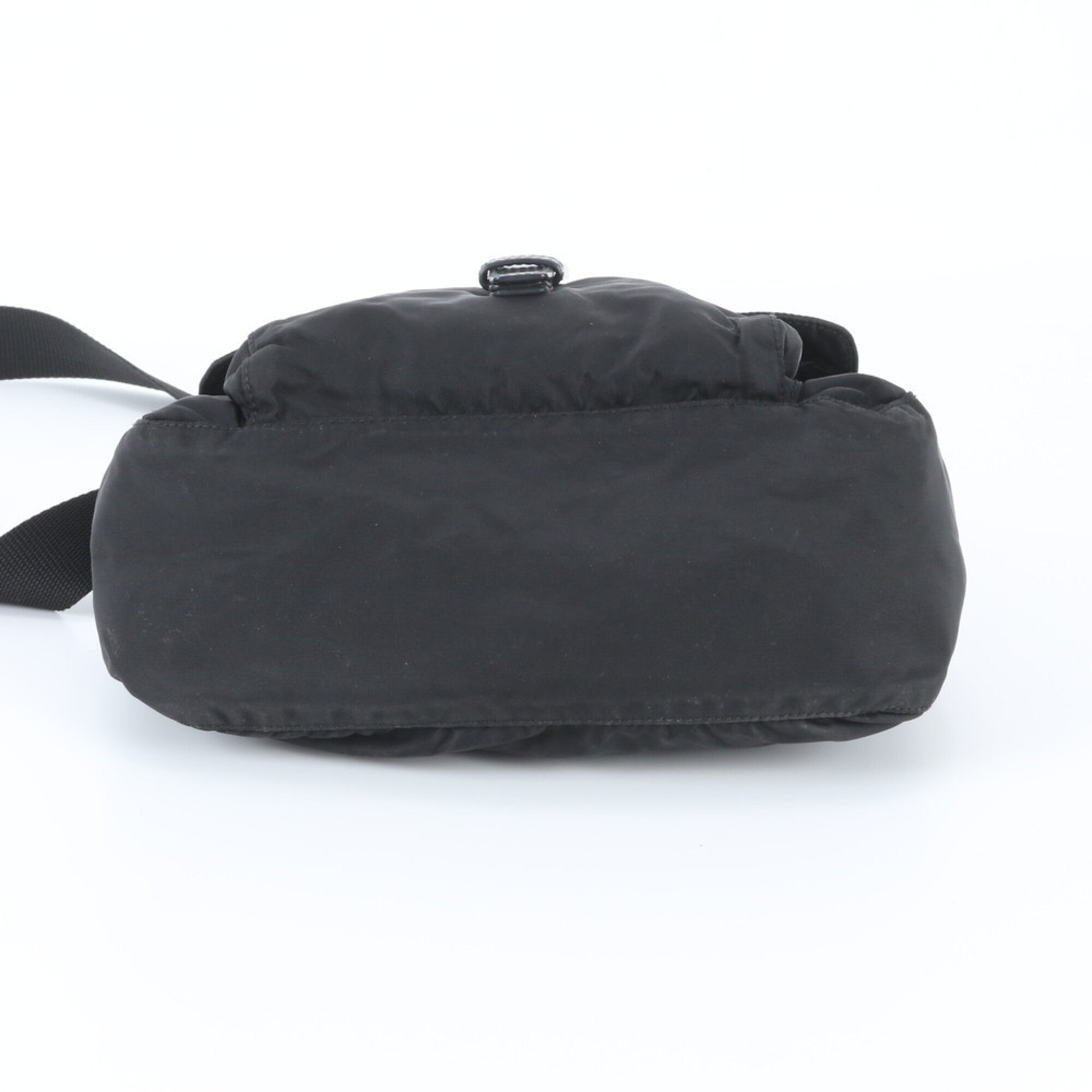Prada Black Nylon Leather Shoulder Bag (Pre-Owned)