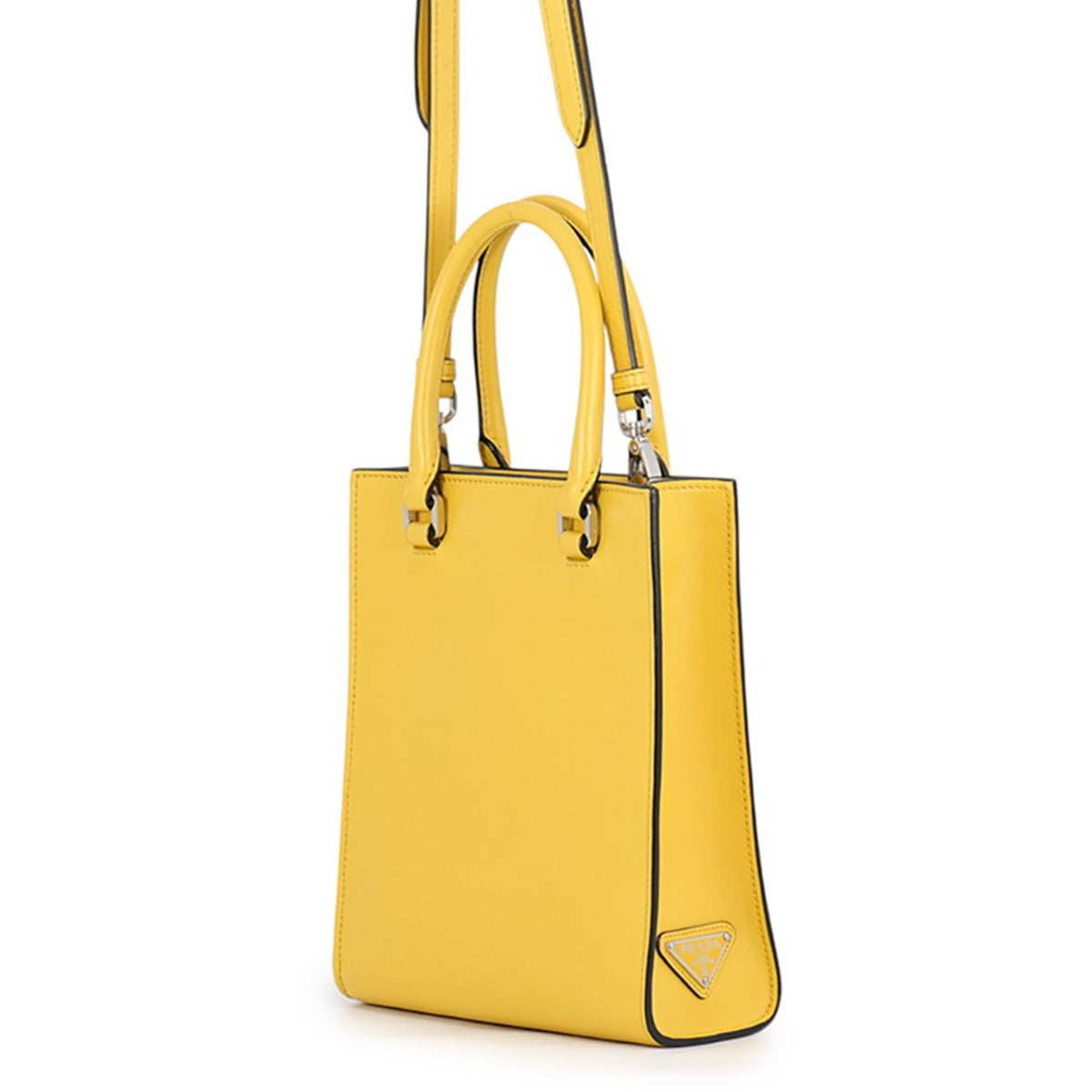 Prada Yellow Leather Handbag (Pre-Owned)