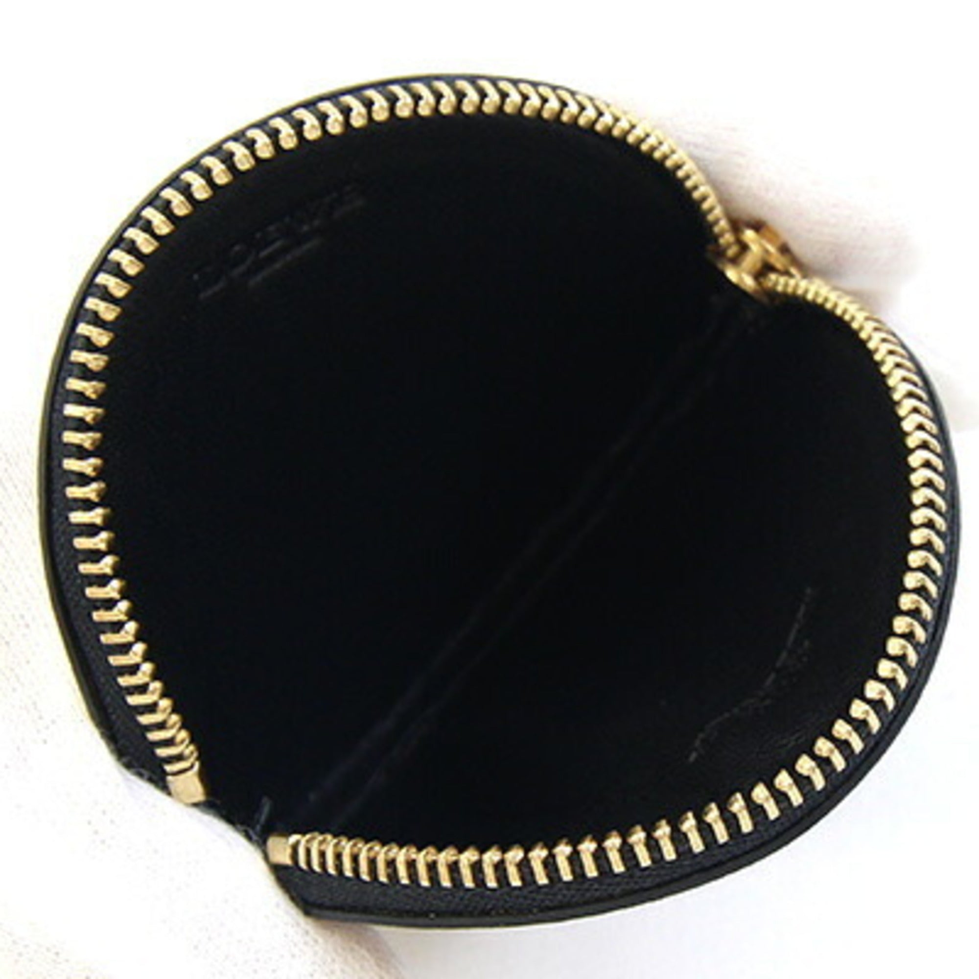 Loewe Gold Leather Coin Purse/Coin Case (Pre-Owned)