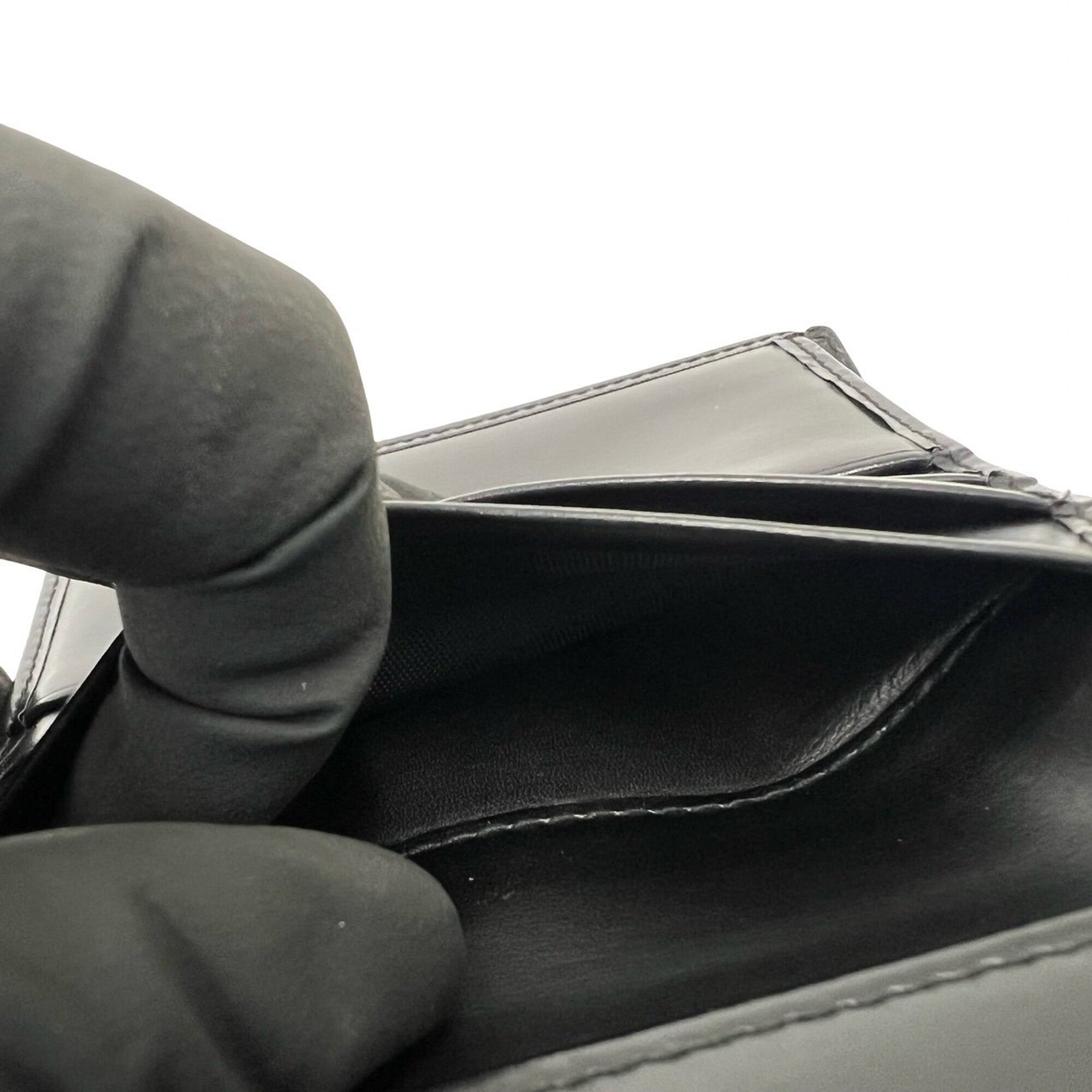 Cartier Black Leather Wallet (Tri-Fold) (Pre-Owned)