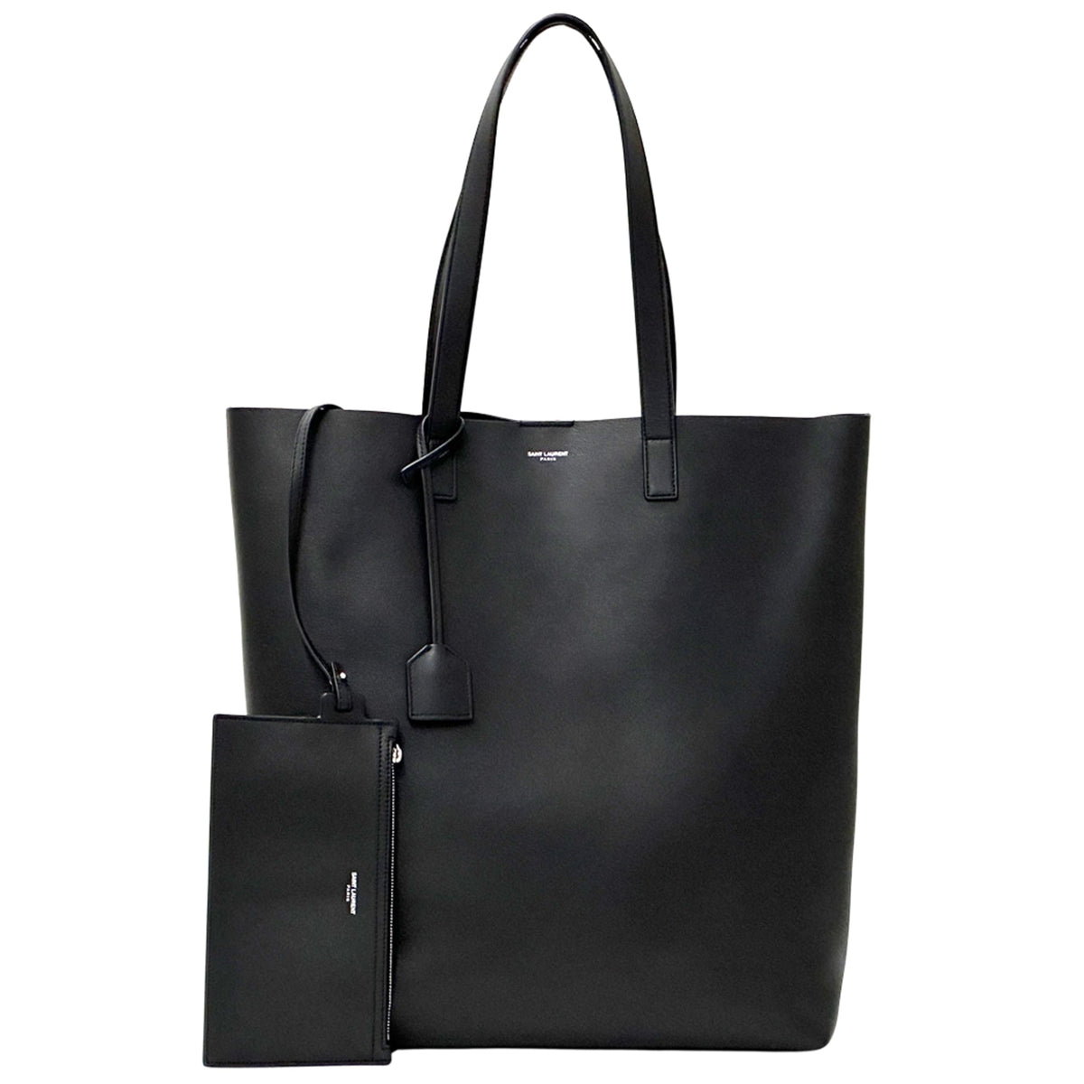 Saint Laurent Black Leather Tote Bag (Pre-Owned)