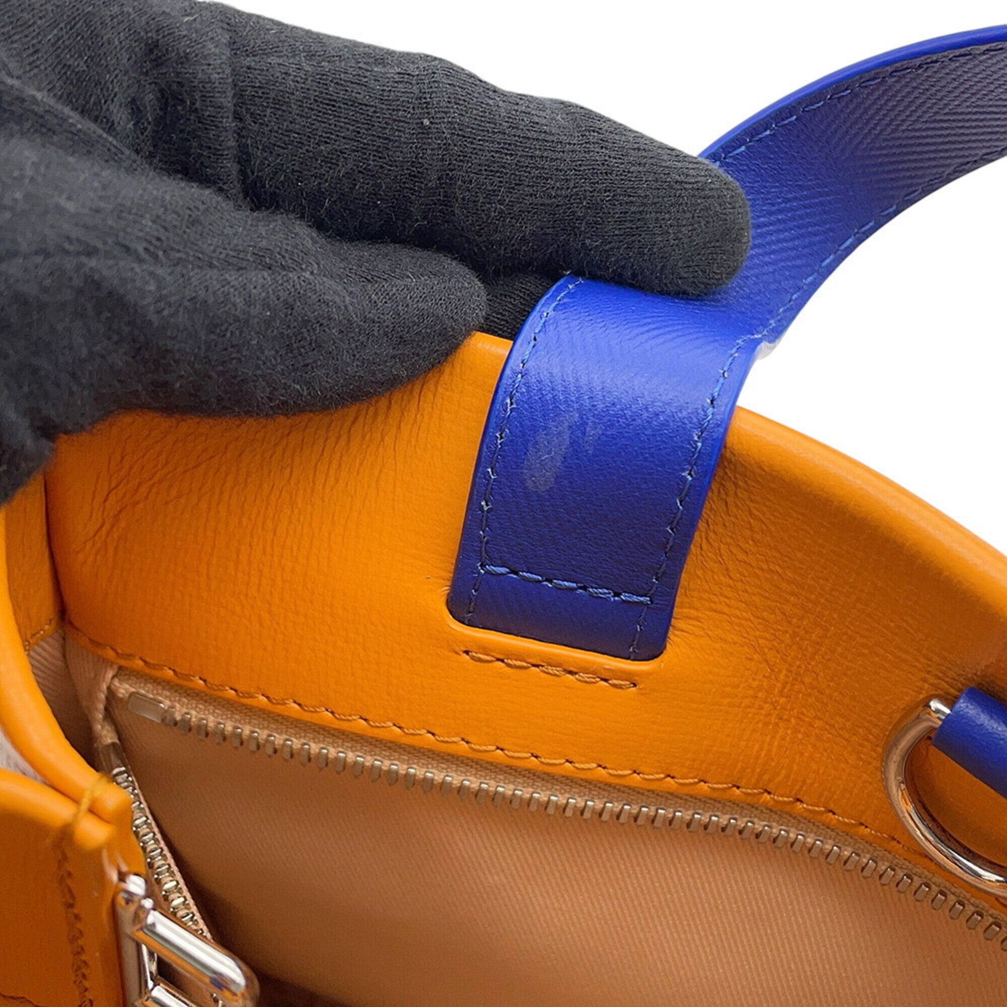 Louis Vuitton Saffron Leather Handbag Tote Bag (Pre-Owned)
