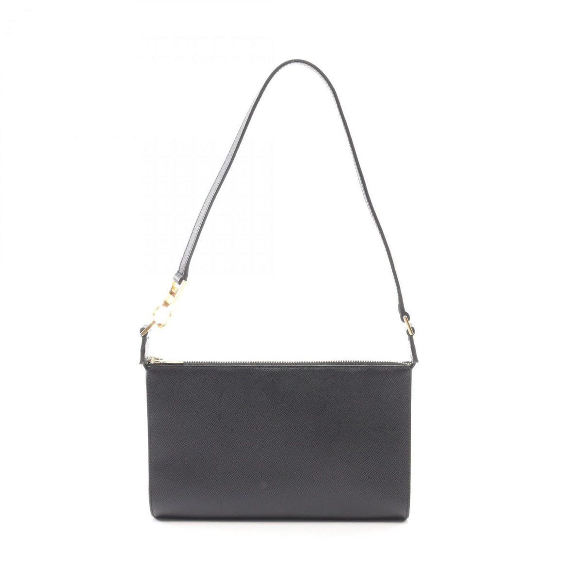 Salvatore Ferragamo Black Leather Handbag Shoulder Bag (Pre-Owned)