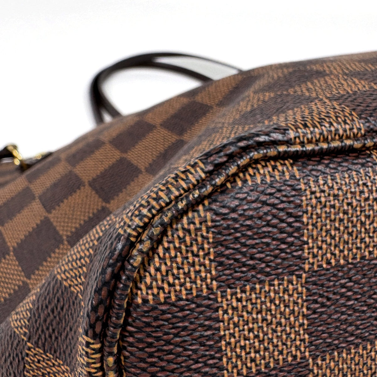 Louis Vuitton Brown Damier Canvas Shoulder Bag Tote Bag (Pre-Owned)