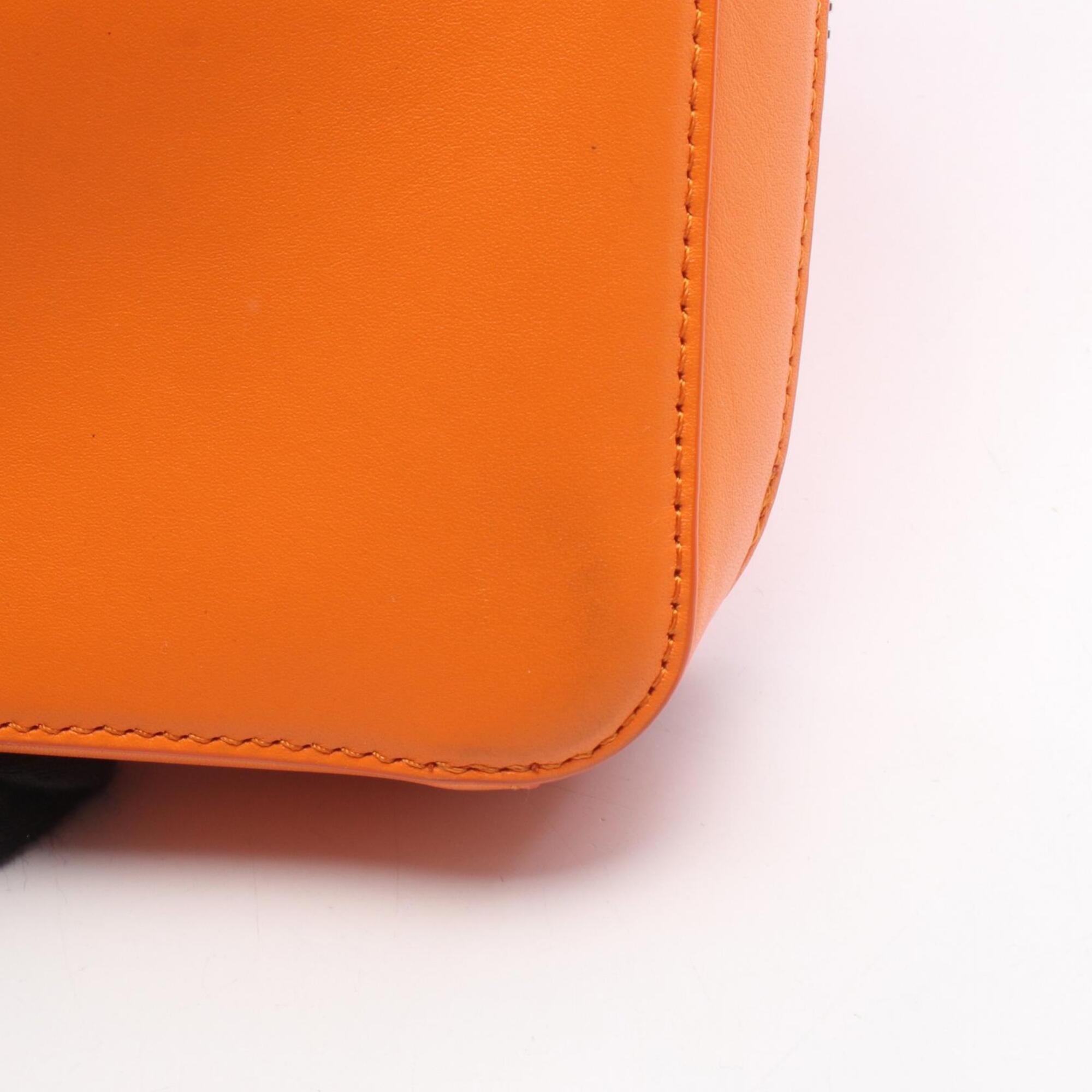 Loewe Orange Leather Handbag Shoulder Bag (Pre-Owned)