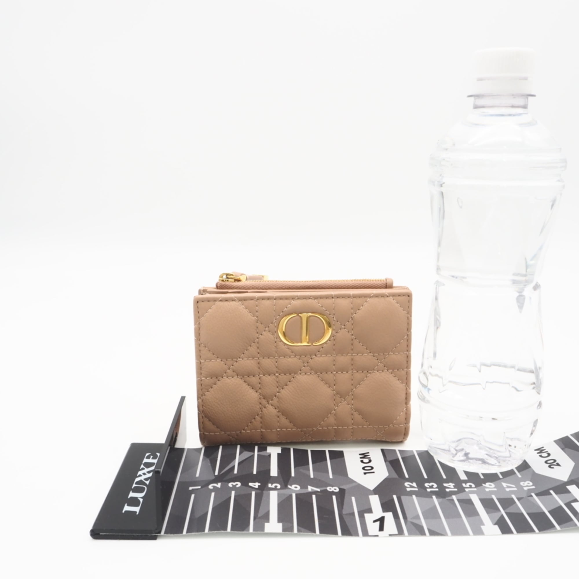 Christian Dior Pink Beige Leather Wallet (Bi-Fold) (Pre-Owned)