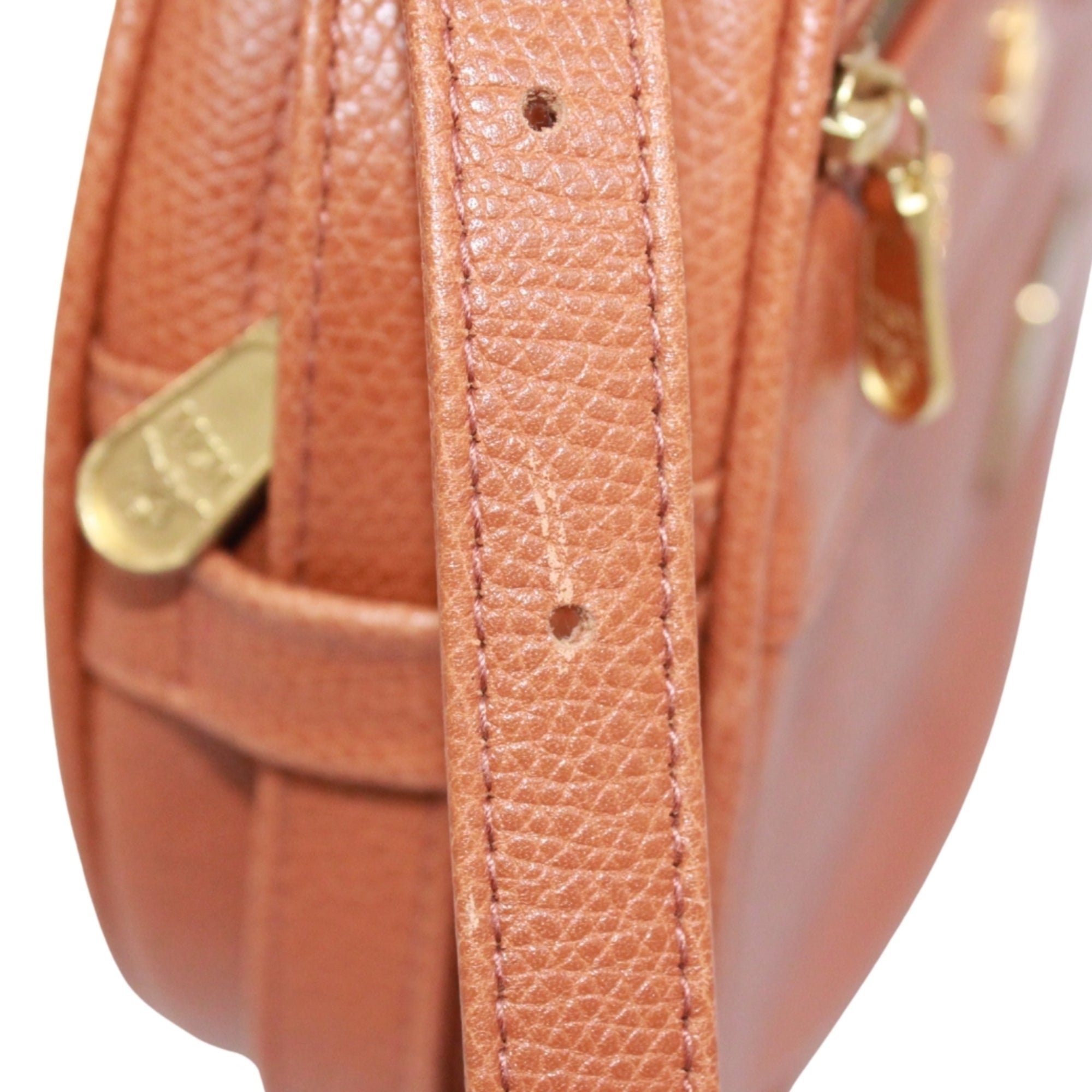 Mcm Brown Leather Shoulder Bag (Pre-Owned)