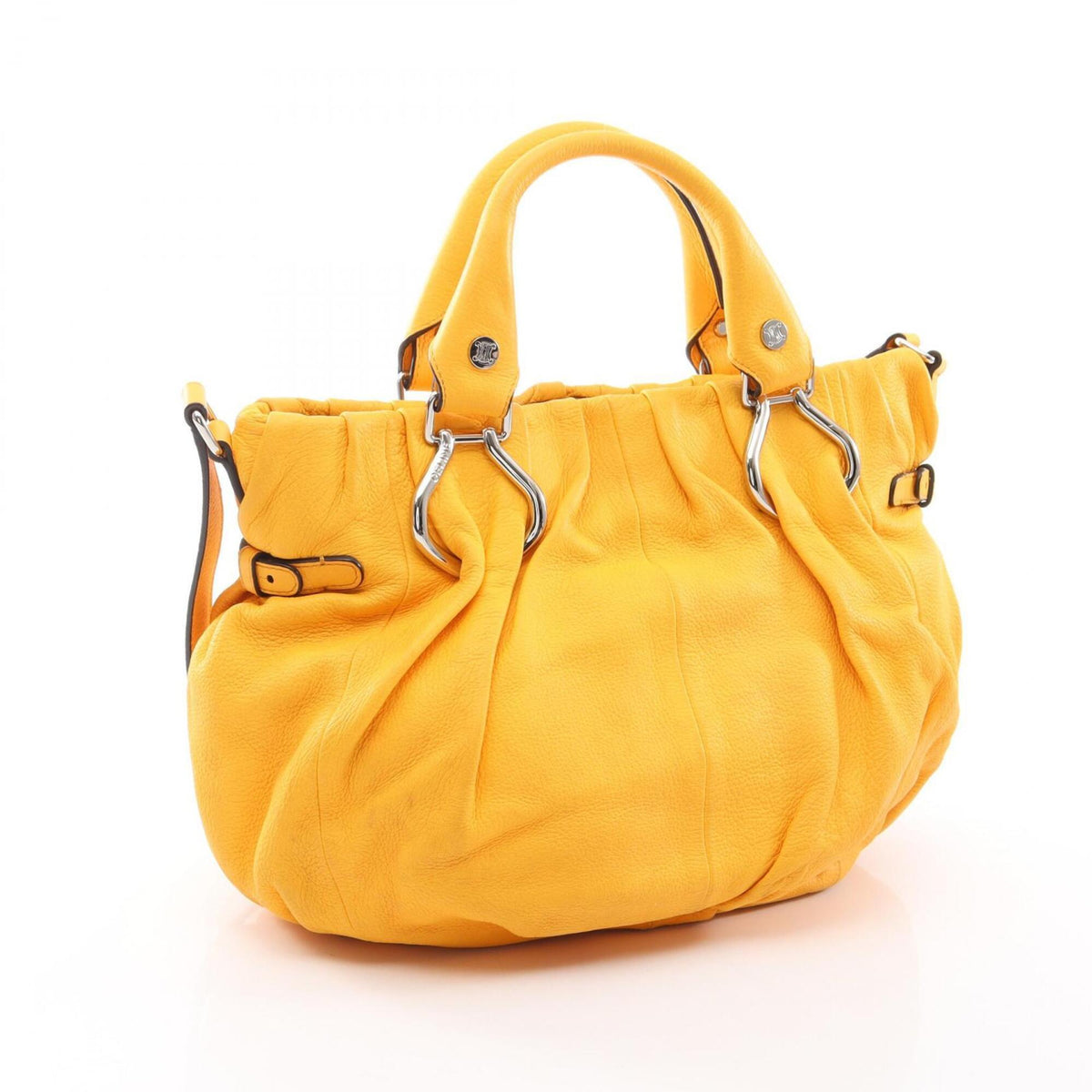Celine Yellow Leather Handbag (Pre-Owned)