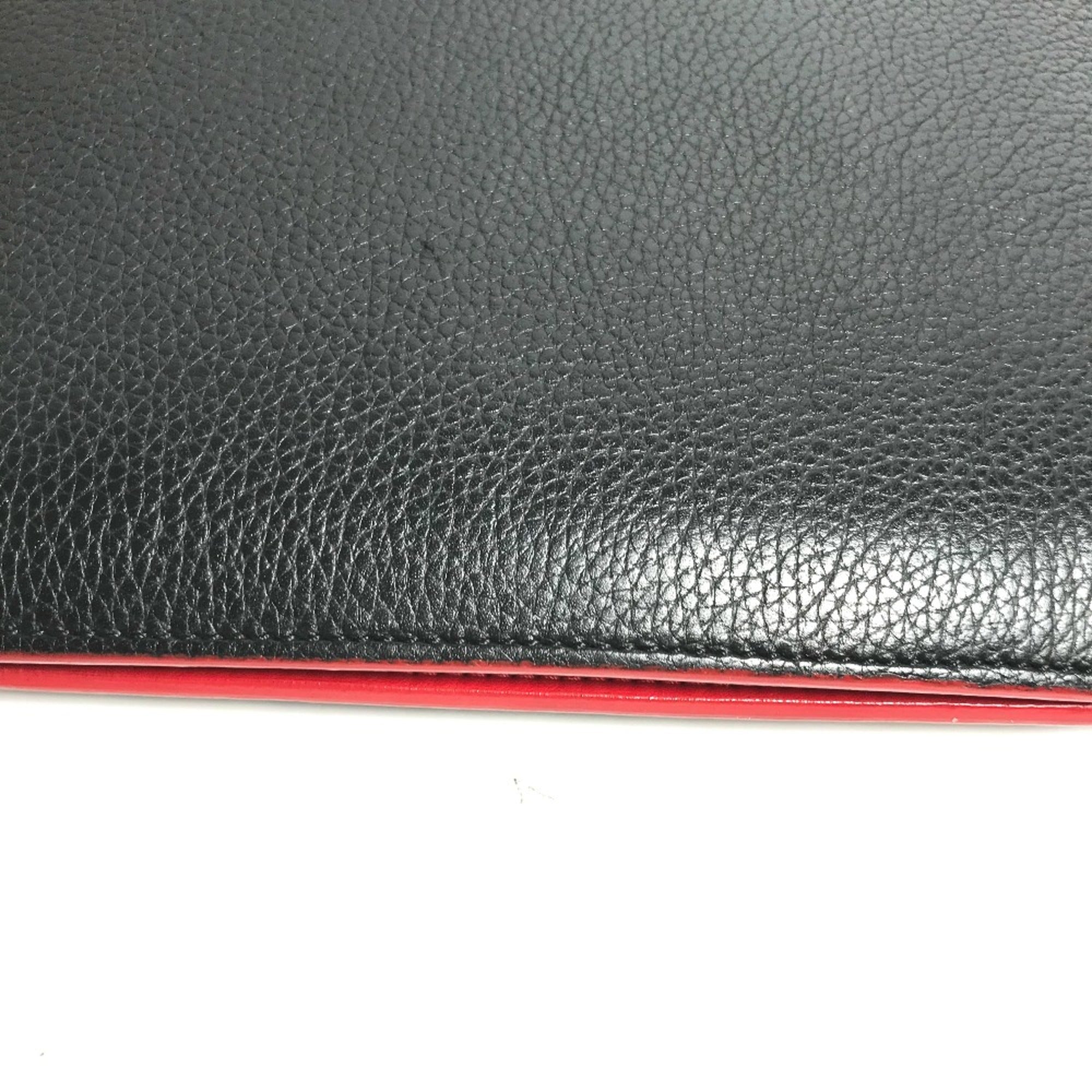 Christian Louboutin Black Leather Shoulder Bag (Pre-Owned)