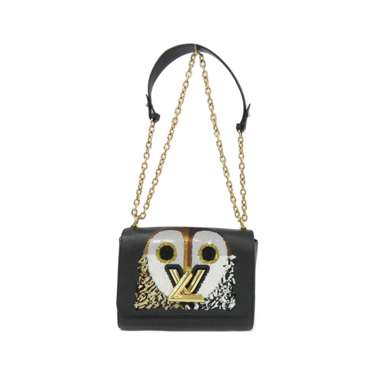 Louis Vuitton Black Spangles Leather Shoulder Bag (Pre-Owned)