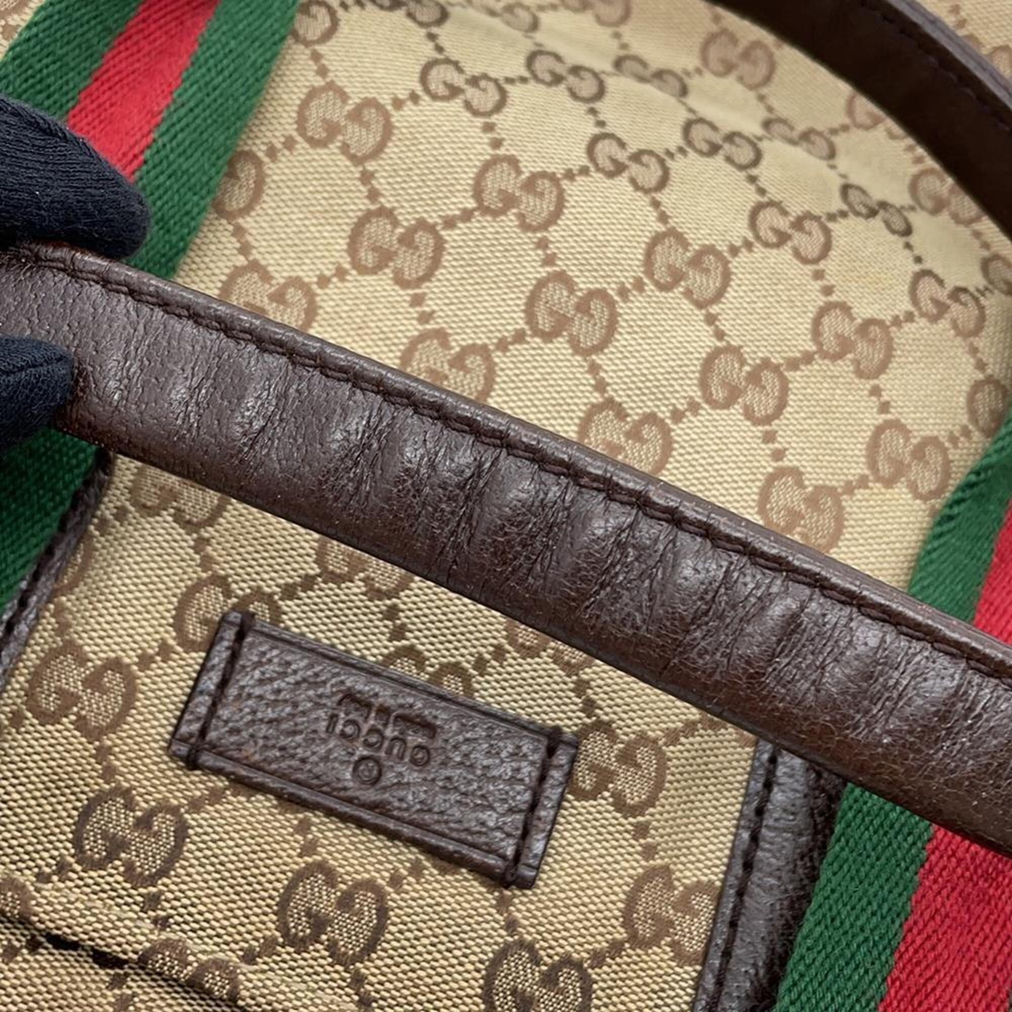 Gucci Gg Canvas Beige Gg Canvas Tote Bag (Pre-Owned)