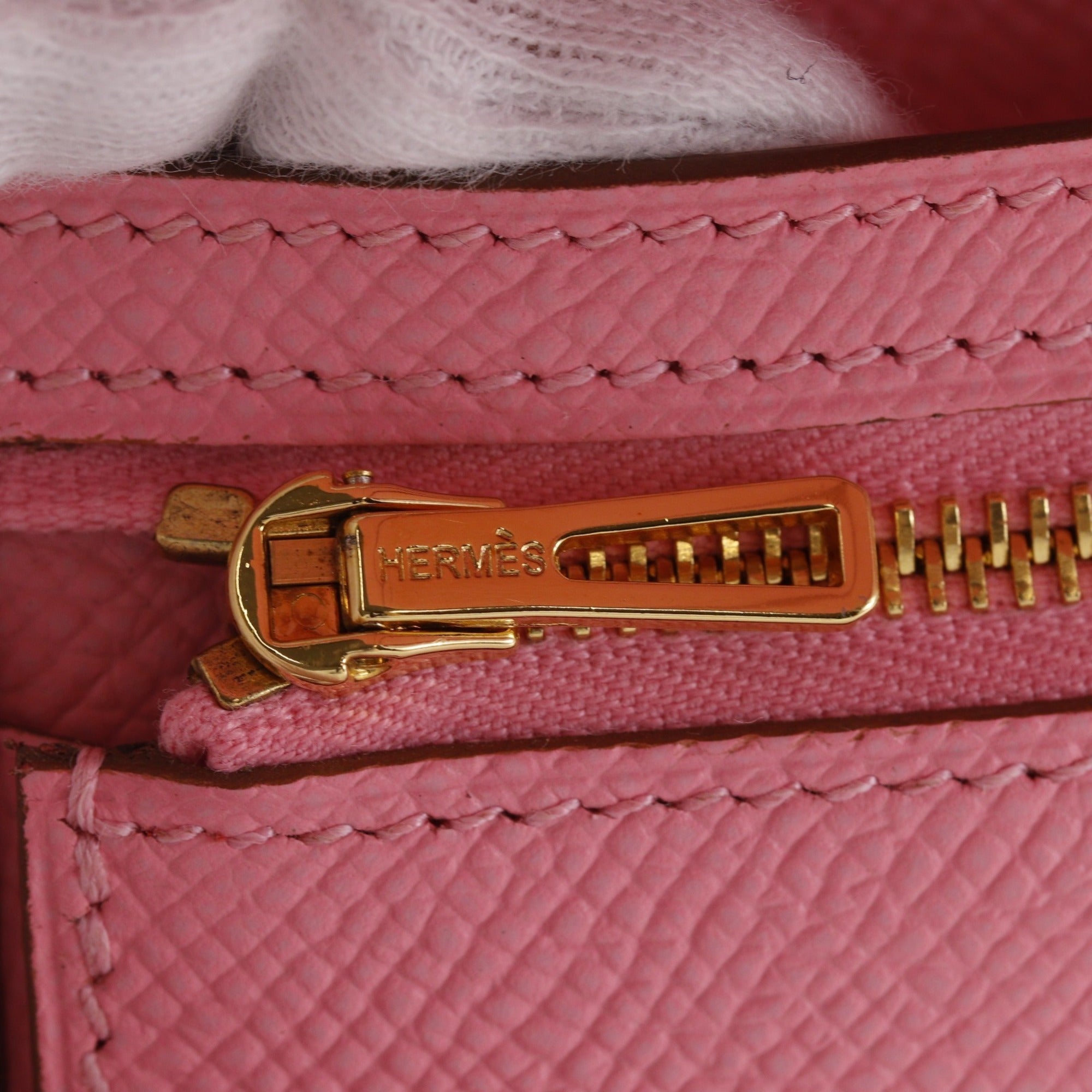 Hermes Pink Rose Confetti Epsom Leather Long Wallet (Bi-Fold) (Pre-Owned)