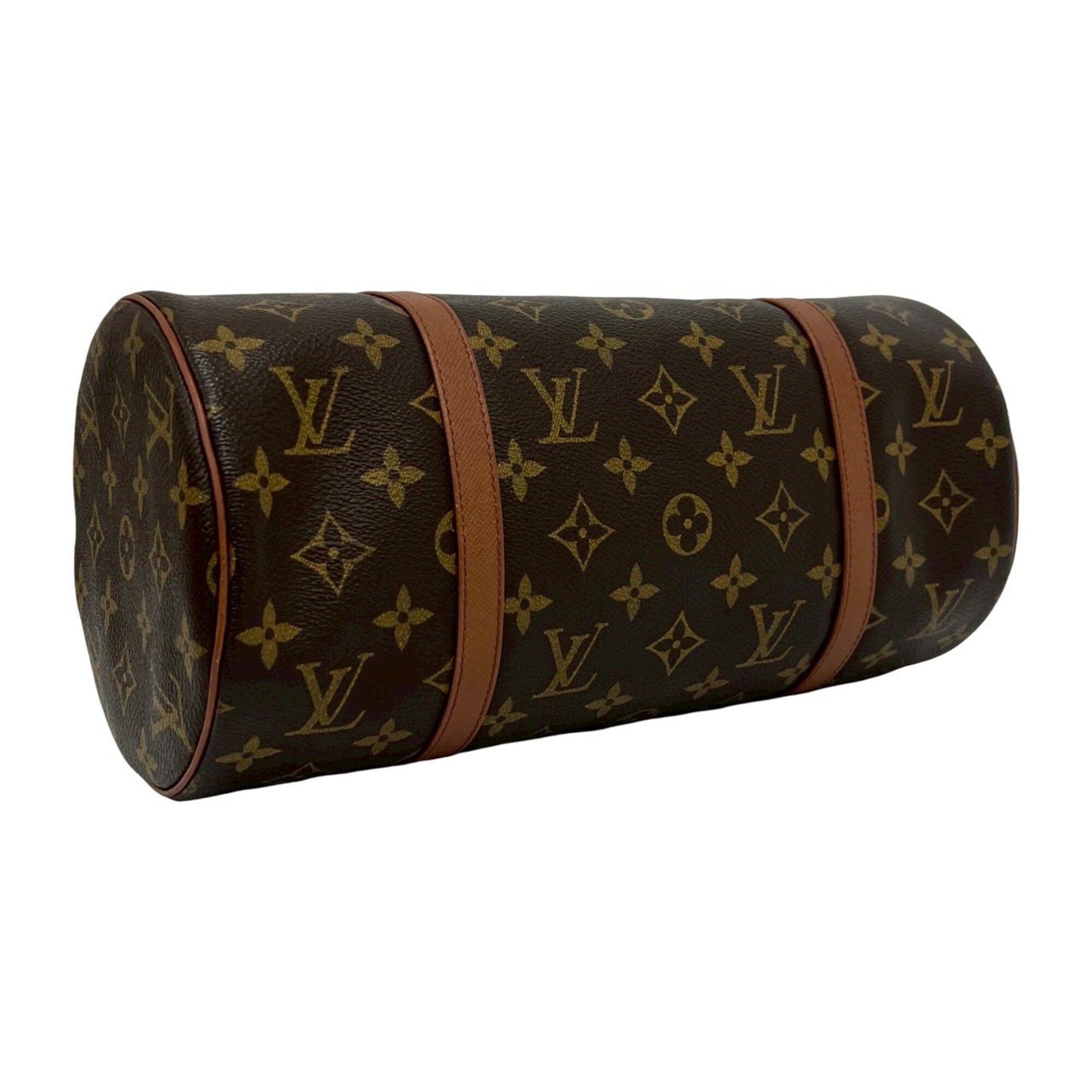 Louis Vuitton Brown Pvc Leather Boston Bag Handbag (Pre-Owned)