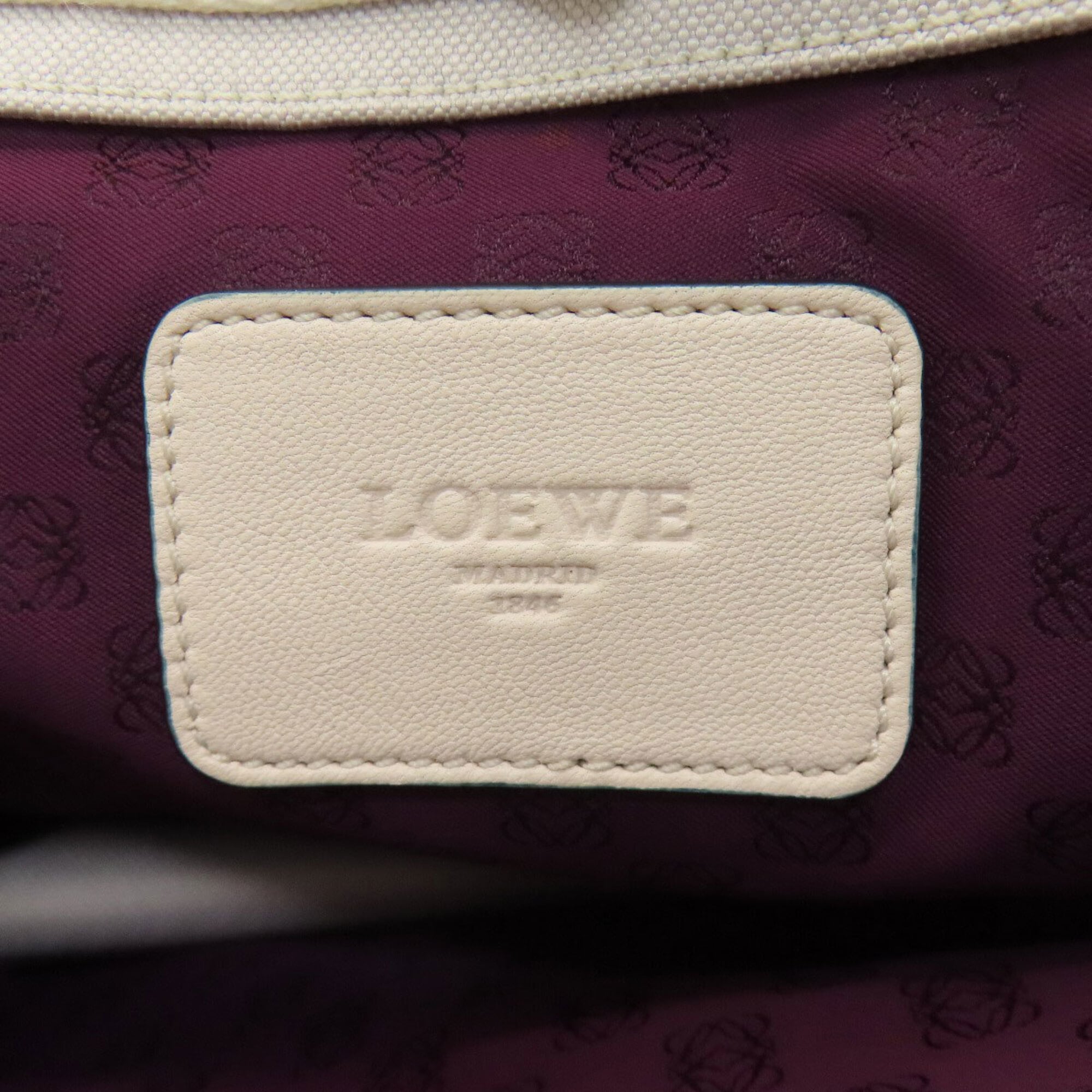 Loewe Light Gray Canvas Tote Bag (Pre-Owned)