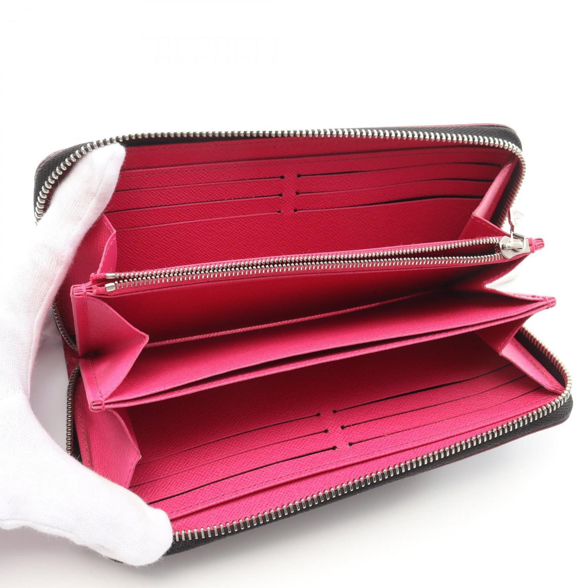 Louis Vuitton Epi Black Pink Epi Leather Long Wallet (Bi-Fold) (Pre-Owned)