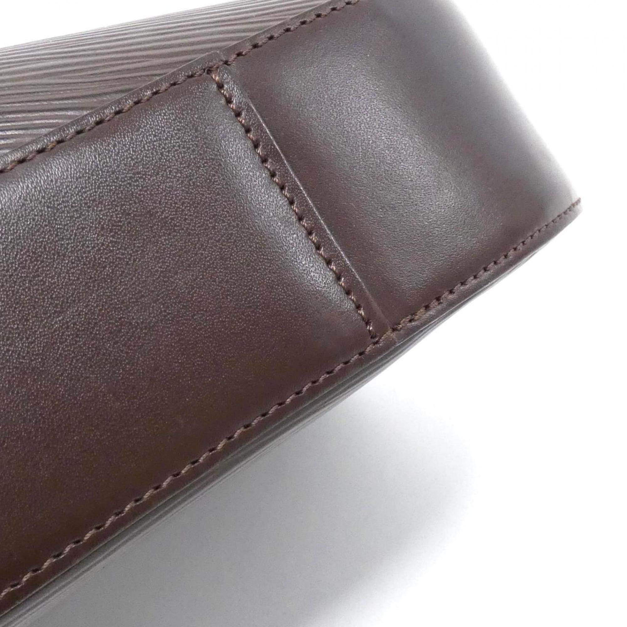 Louis Vuitton Brown Moka Leather Shoulder Bag (Pre-Owned)