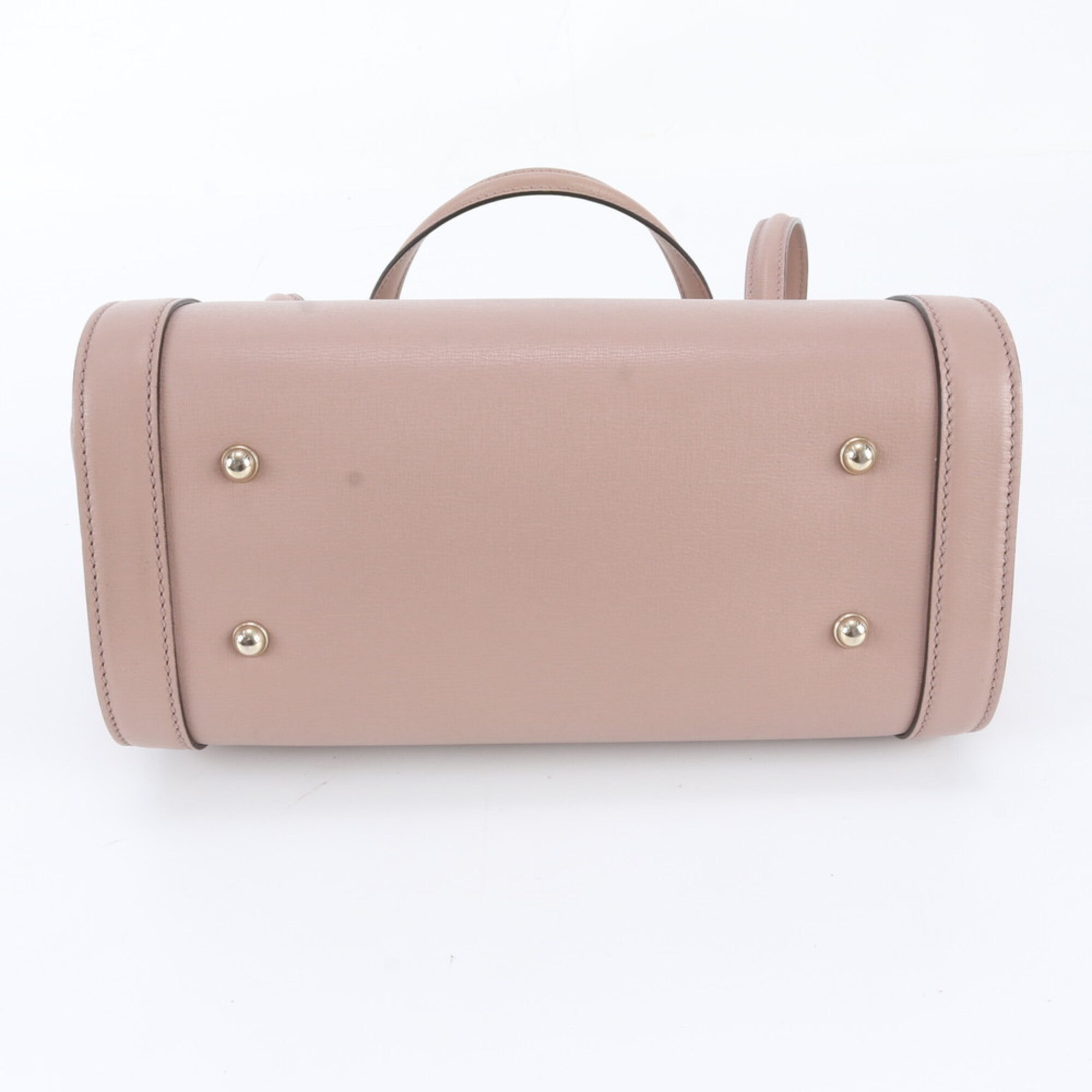 Gucci Pink Leather Handbag Tote Bag (Pre-Owned)
