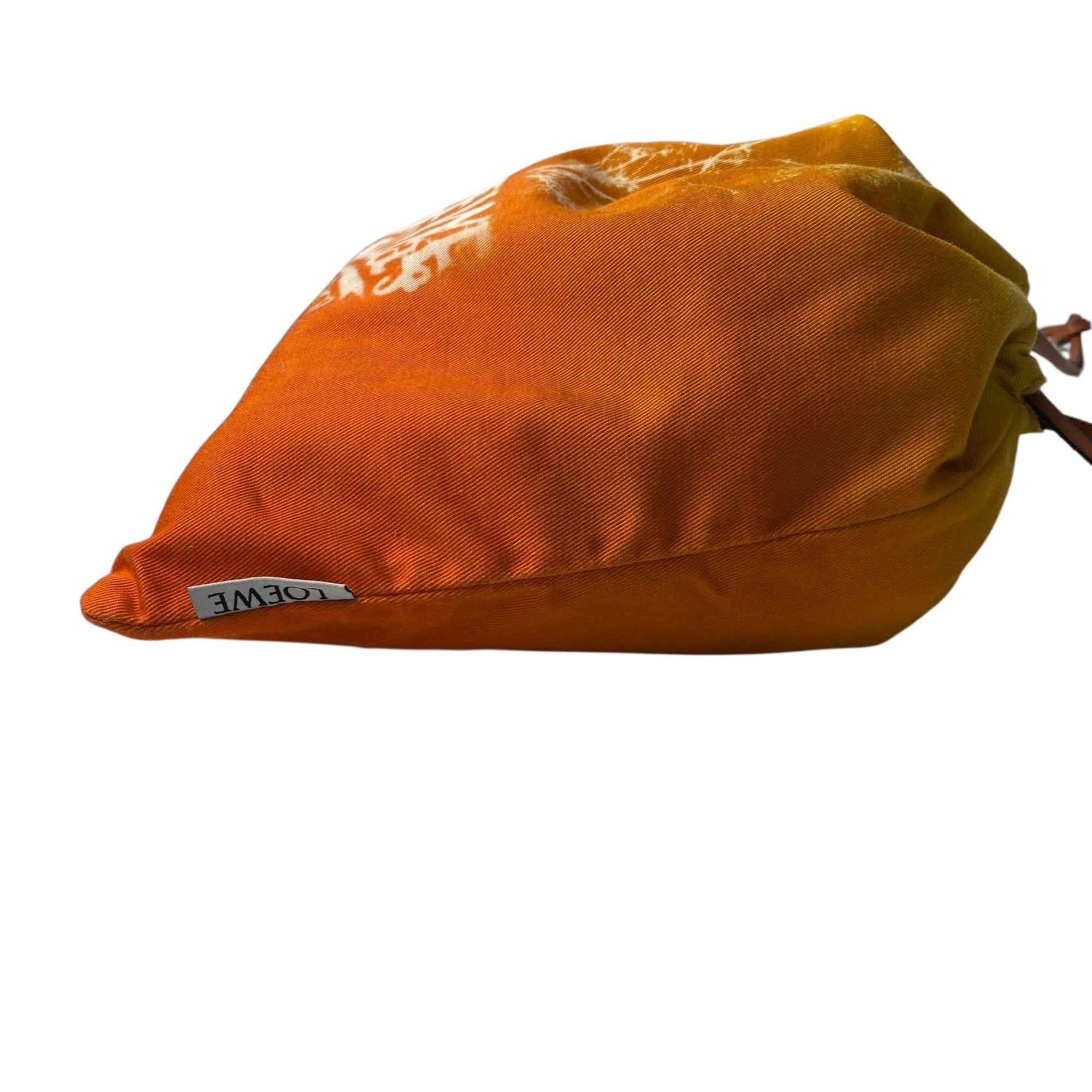 Loewe Orange Yellow Cotton Leather Pouch (Pre-Owned)