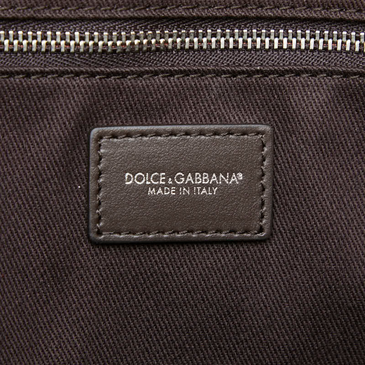 Dolce & Gabbana Brown Raffia Leather Shoulder Bag Tote Bag (Pre-Owned)