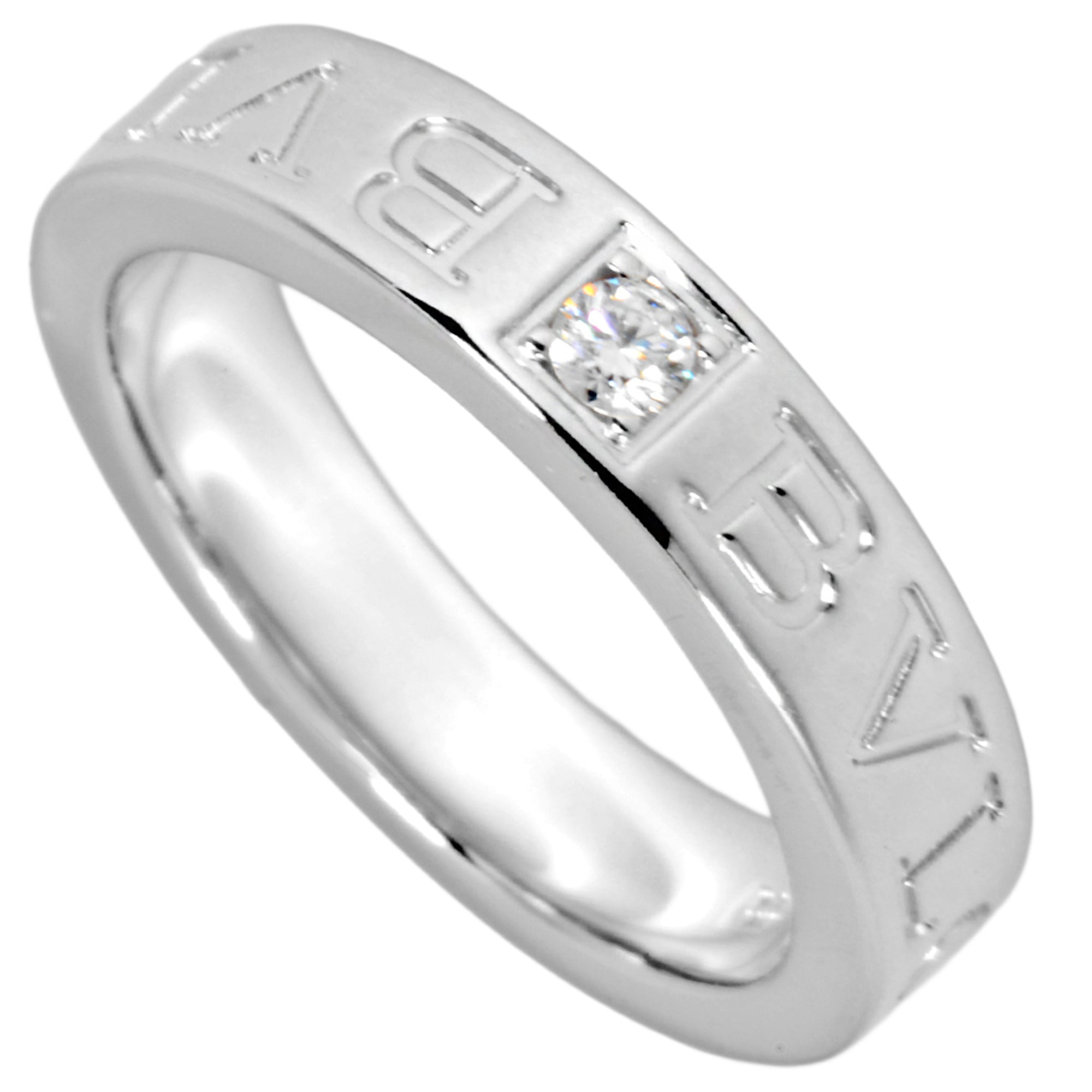 Bvlgari White Gold (18K) Band Ring (Pre-Owned)