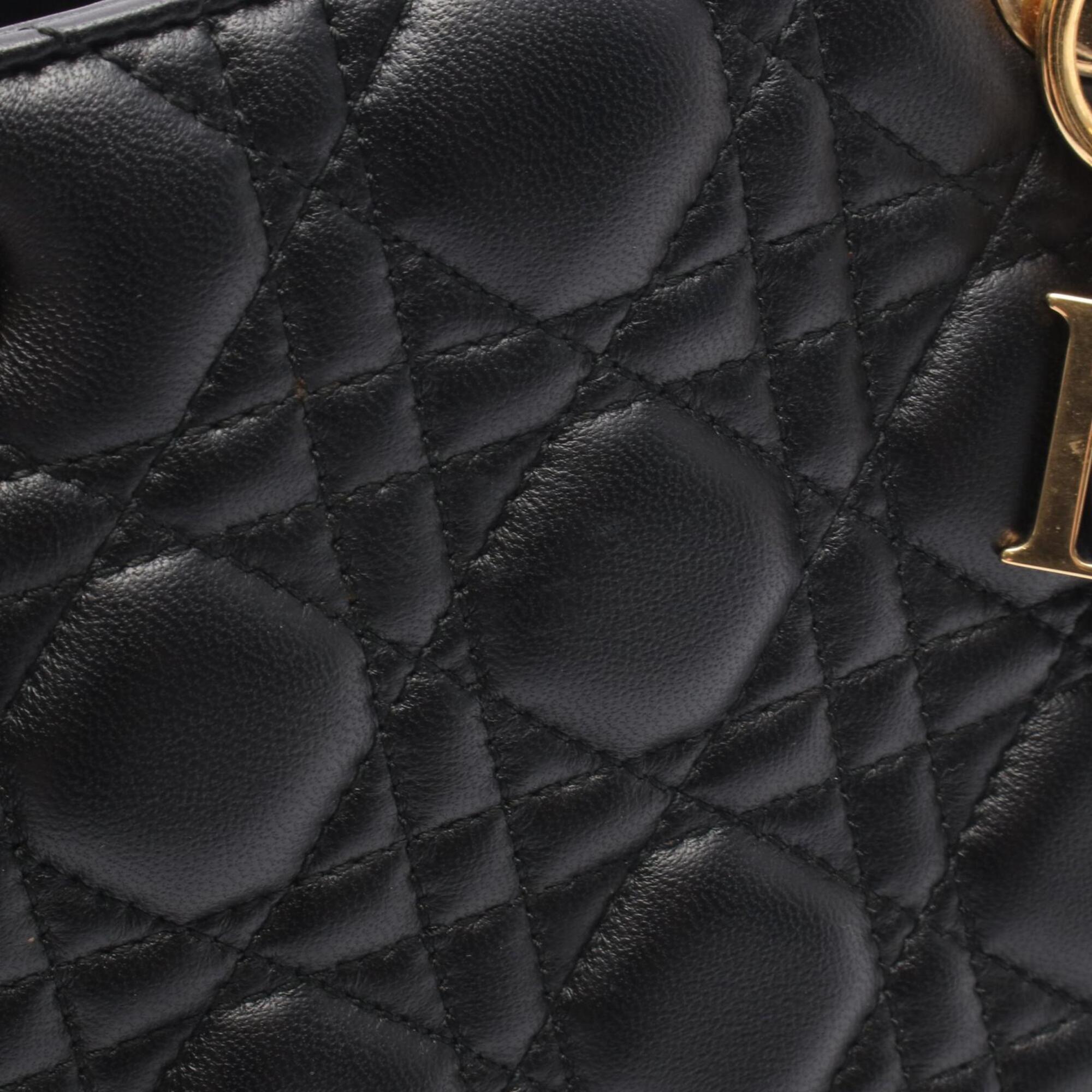 Christian Dior Black Leather Handbag (Pre-Owned)