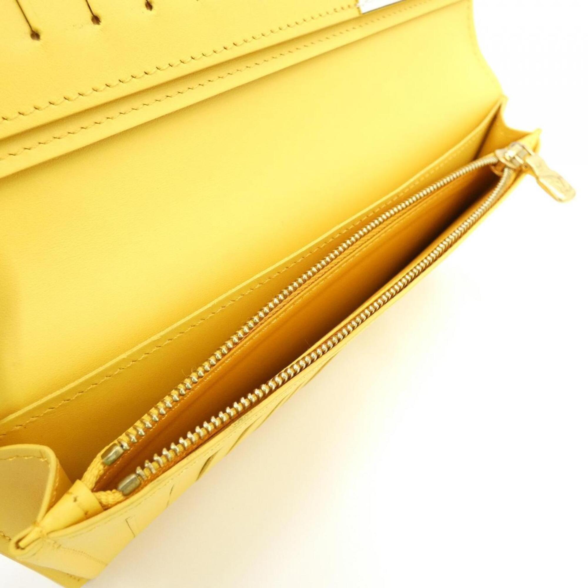 Louis Vuitton Epi Yellow Leather Long Wallet (Bi-Fold) (Pre-Owned)
