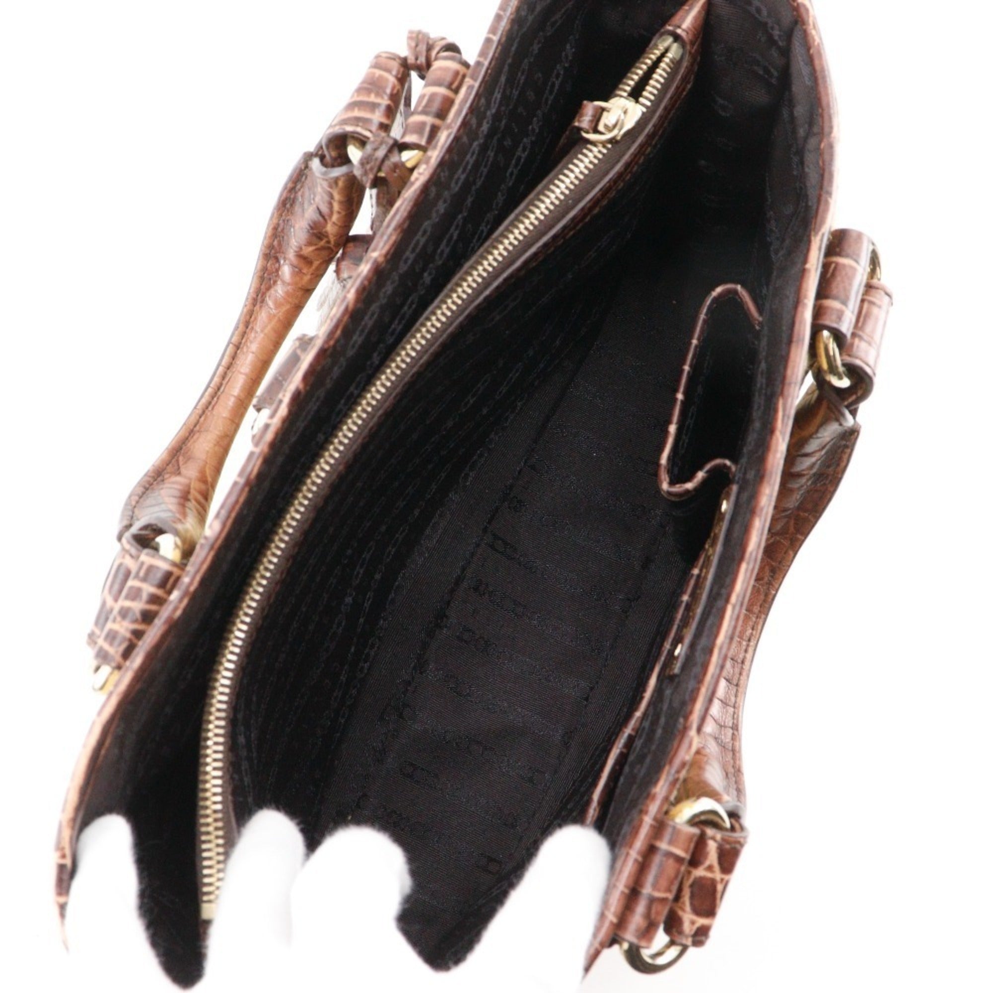 Celine Boogie Brown Straw Leather Handbag (Pre-Owned)