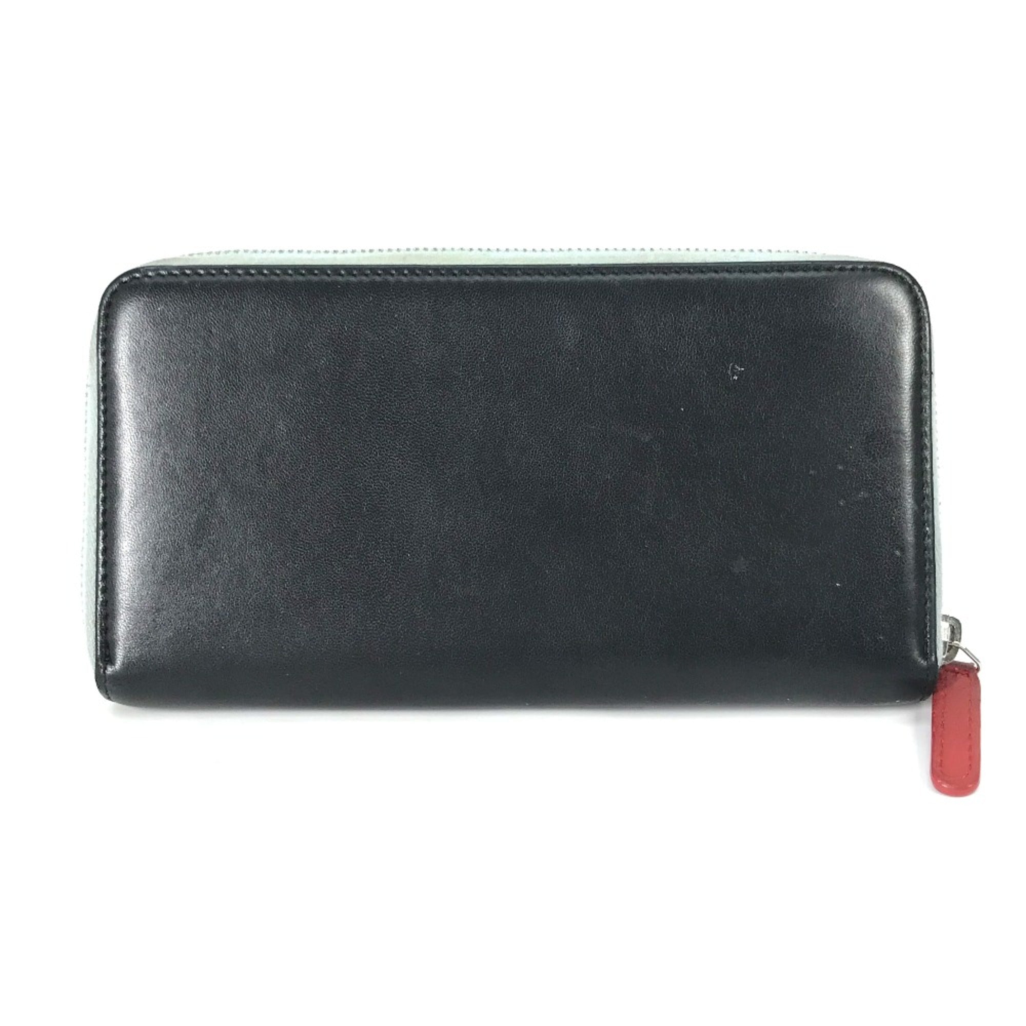Chanel Black Leather Long Wallet (Bi-Fold) (Pre-Owned)