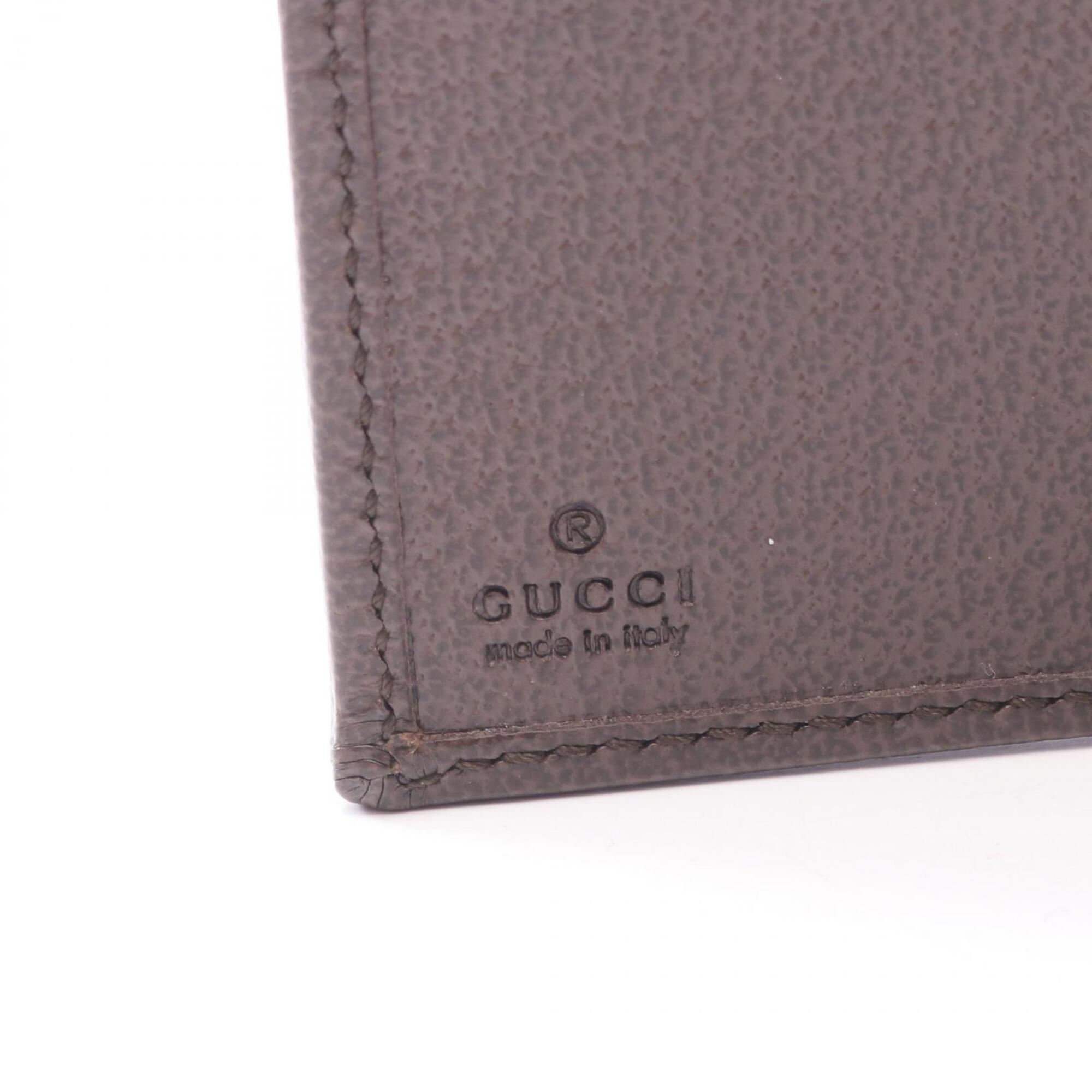 Gucci Beige Brown Multi-Color Leather Pvc Wallet (Bi-Fold) (Pre-Owned)