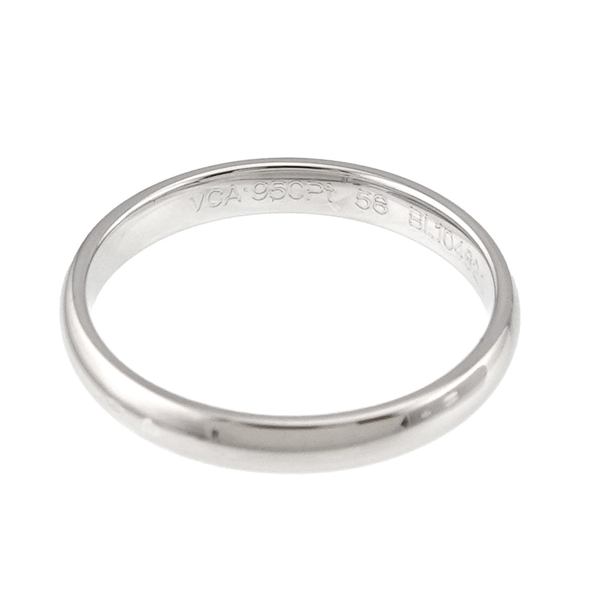 Van Cleef & Arpels Platinum 950 Band Ring (Pre-Owned)