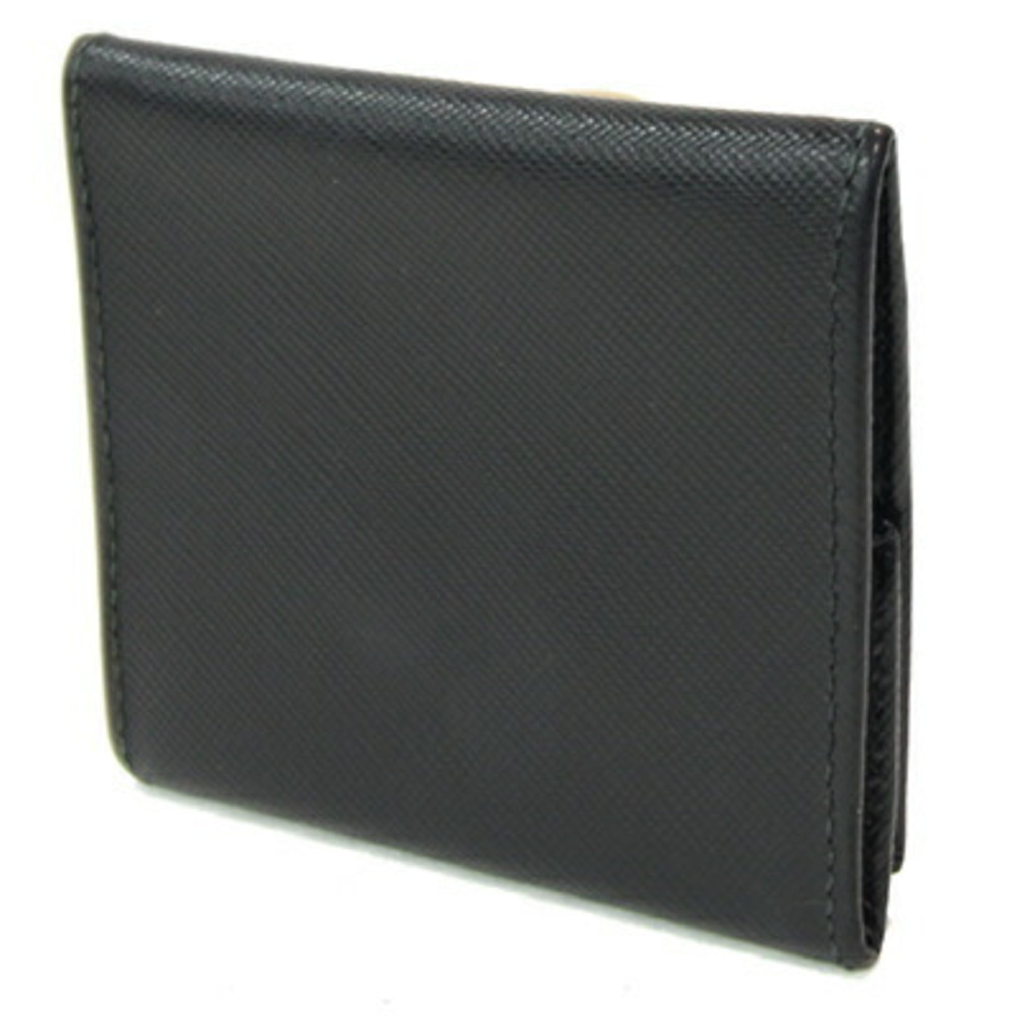 Prada Black Leather Coin Purse/Coin Case (Pre-Owned)