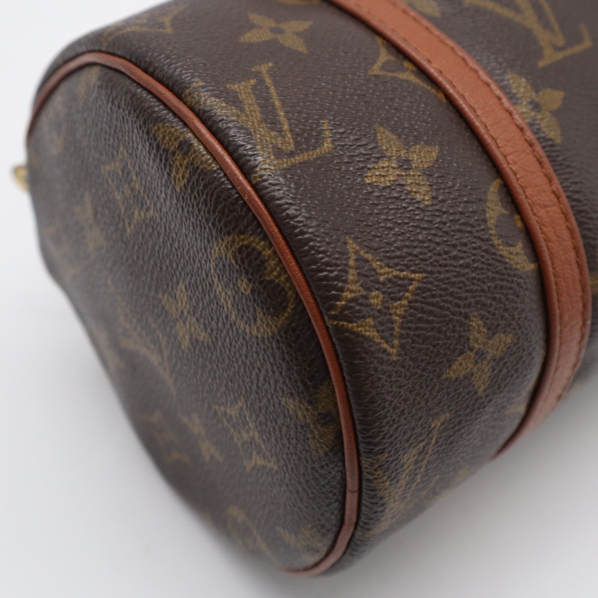 Louis Vuitton Monogram Brown Coated Canvas Leather Handbag (Pre-Owned)