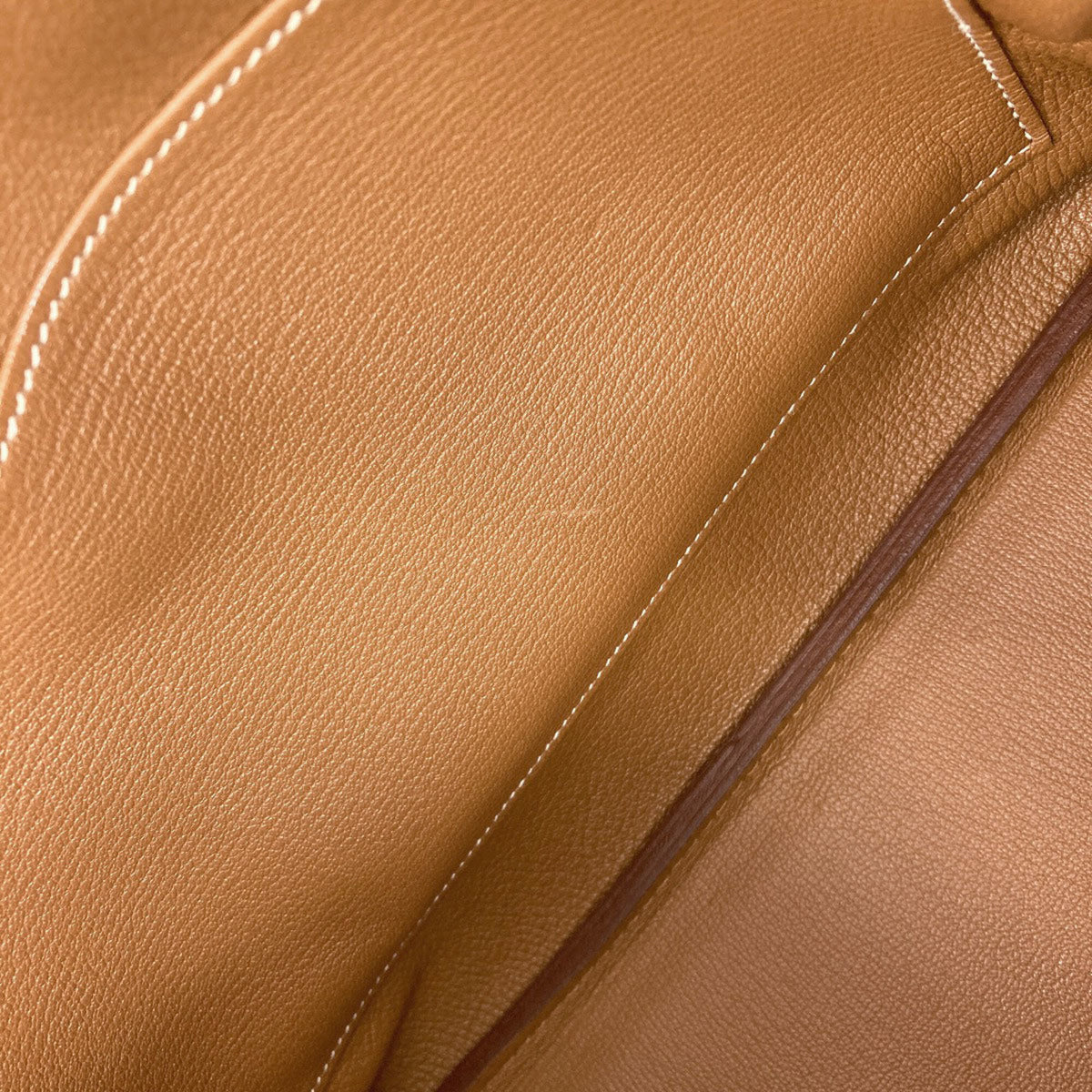 Hermes Gold Brown Taurillon Clemence Leather Handbag (Pre-Owned)
