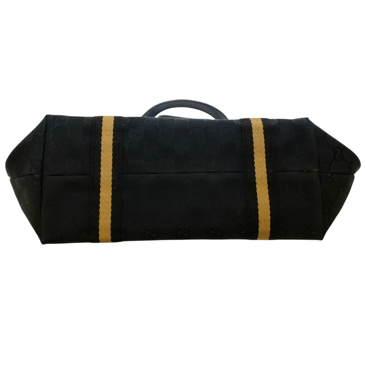 Gucci Gg Canvas Gg Canvas Leather Tote Bag (Pre-Owned)