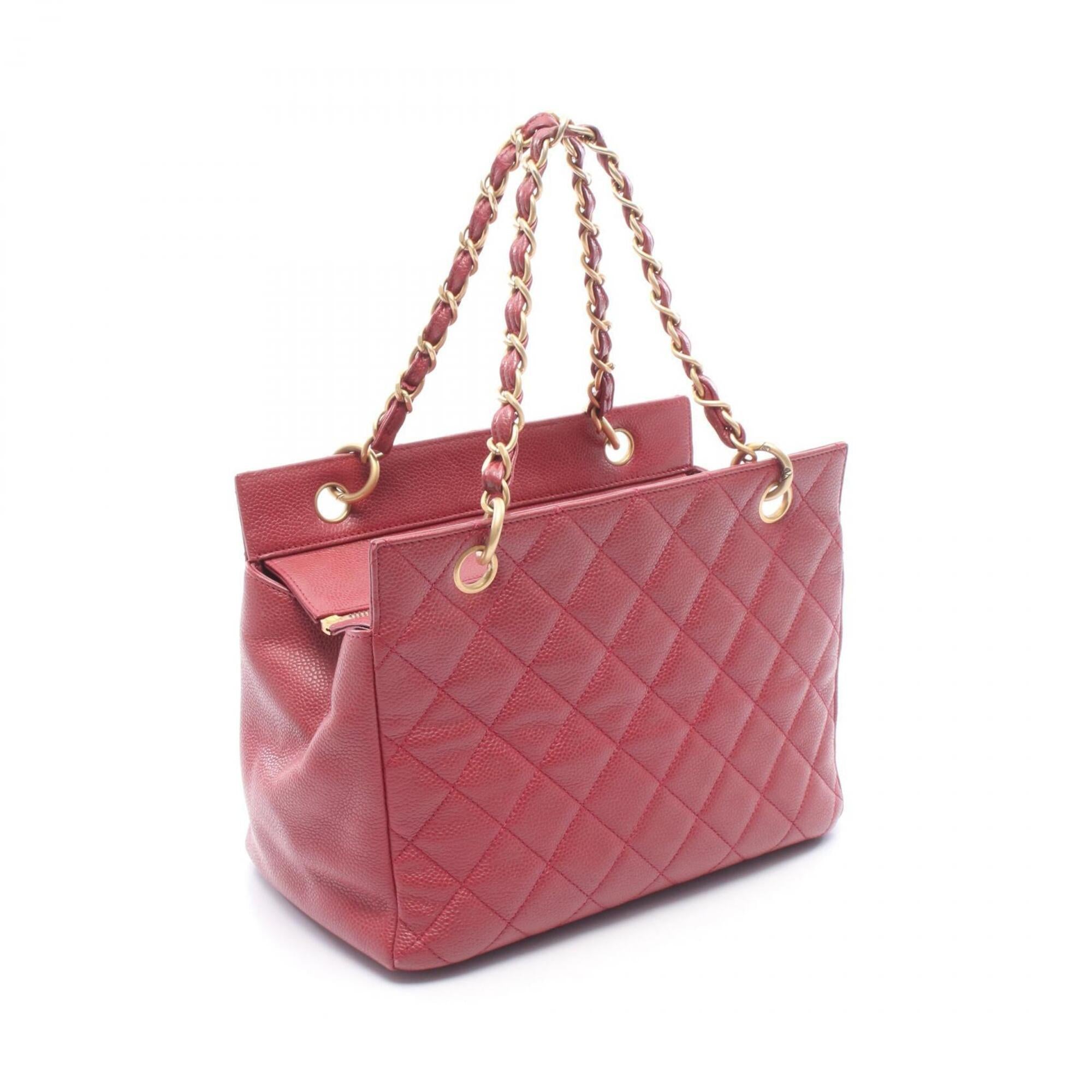 Chanel Pink Grained Calfskin Handbag (Pre-Owned)