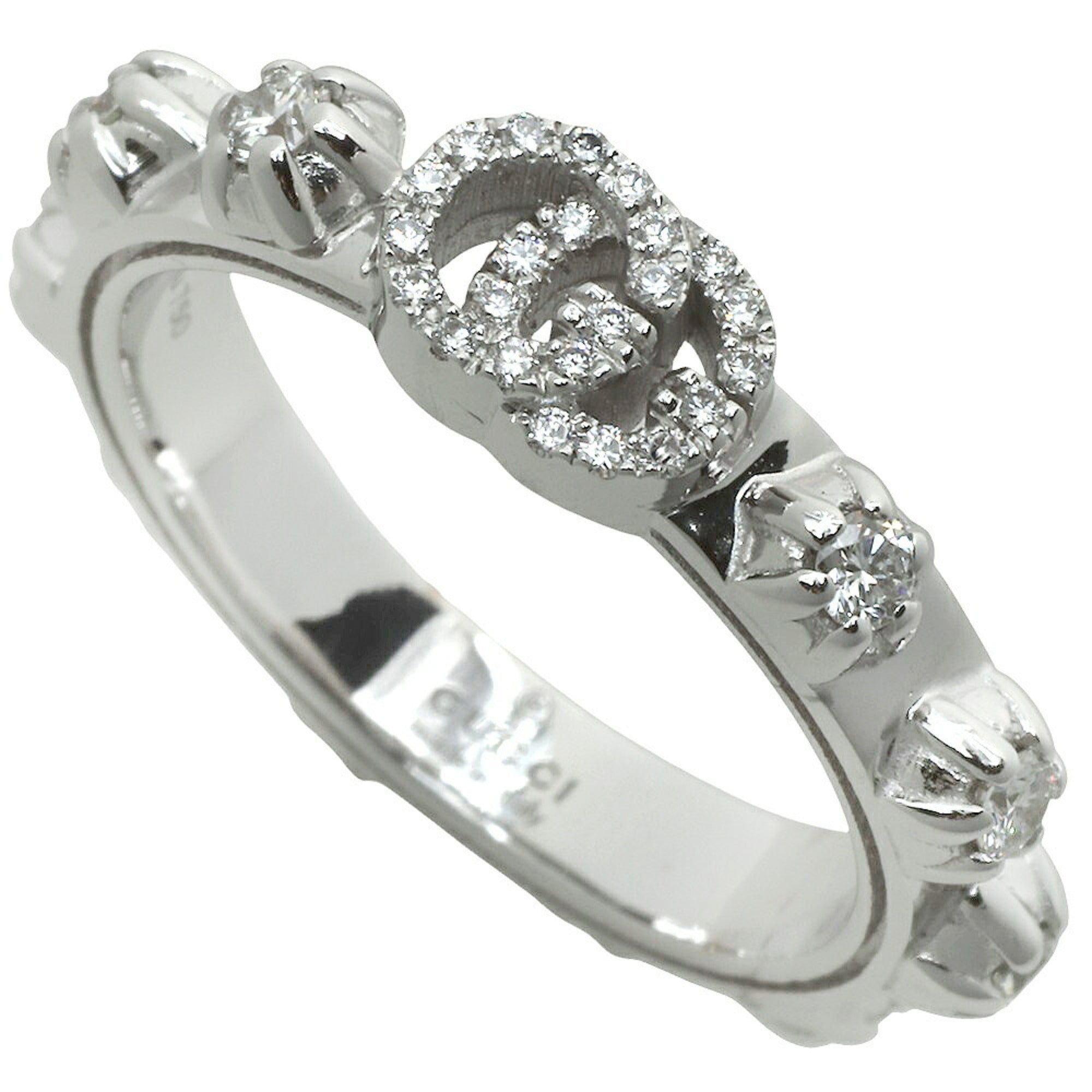Gucci White Gold White Gold (18K) Band Ring (Pre-Owned)