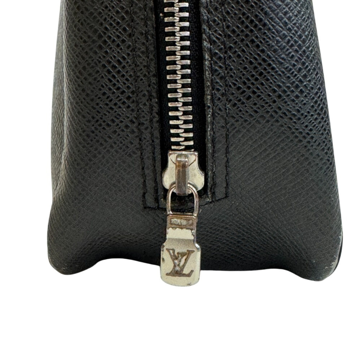Louis Vuitton Black Leather Clutch Bag (Pre-Owned)