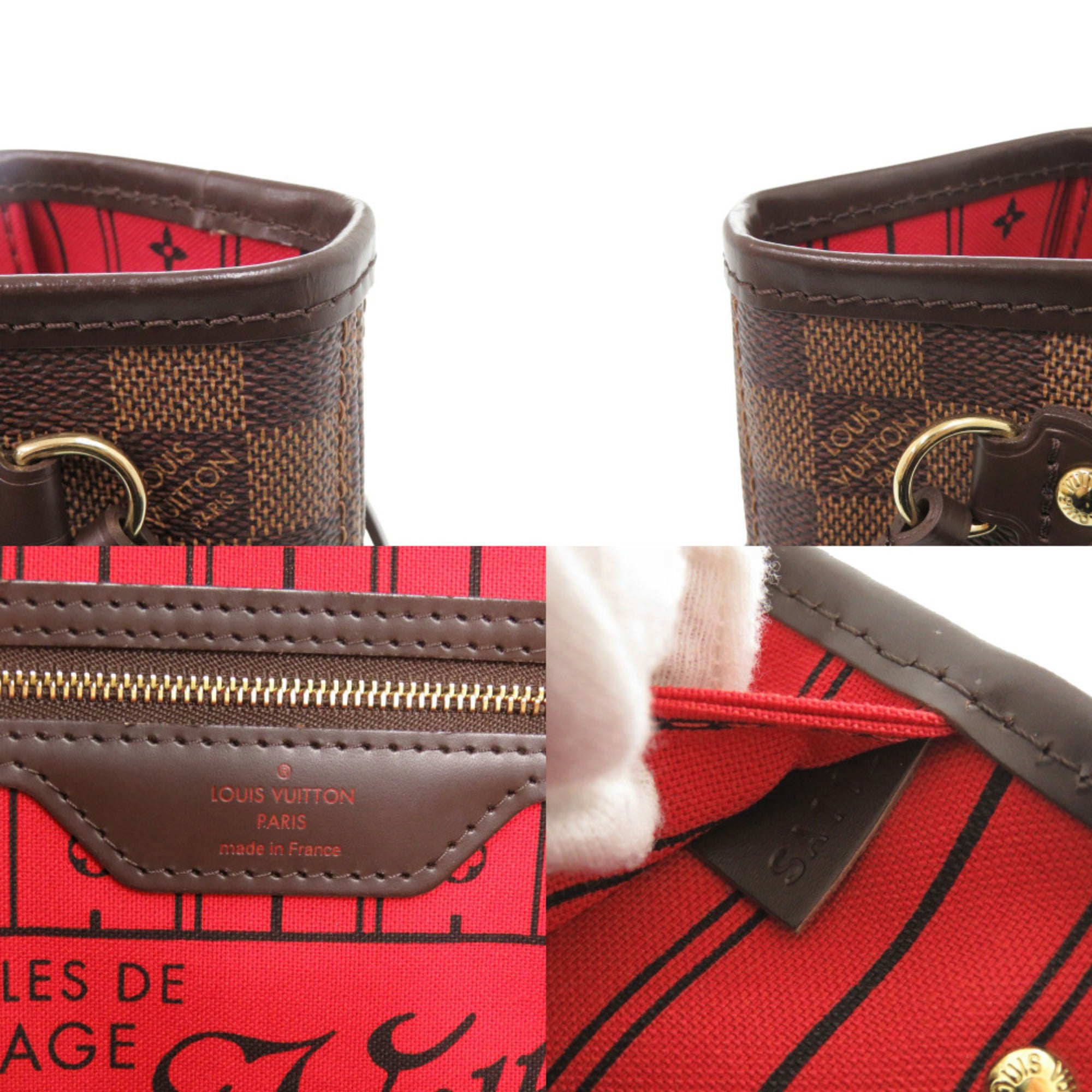 Louis Vuitton Cerise Damier Canvas Tote Bag (Pre-Owned)